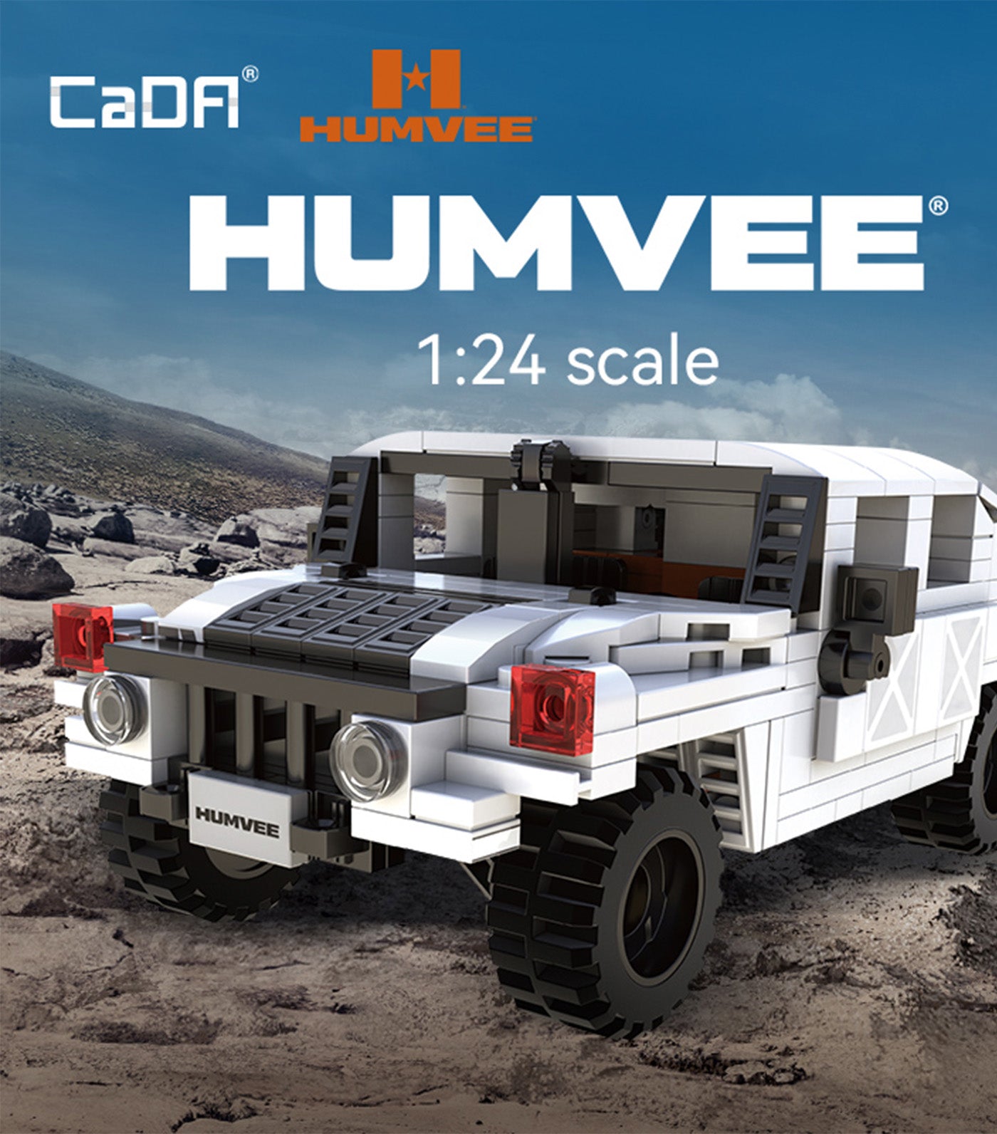 Humvee (Licensed) 1:24 White