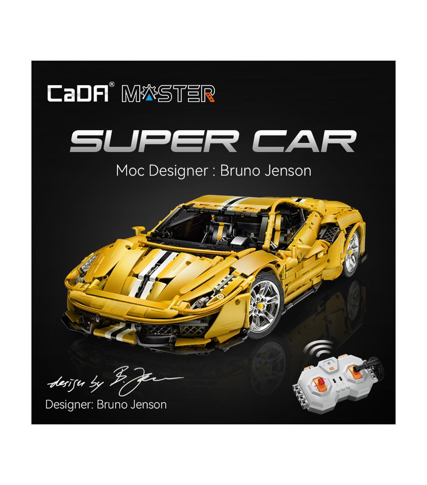 Master-1:8 Italian Super Car (Rc) - Yellow