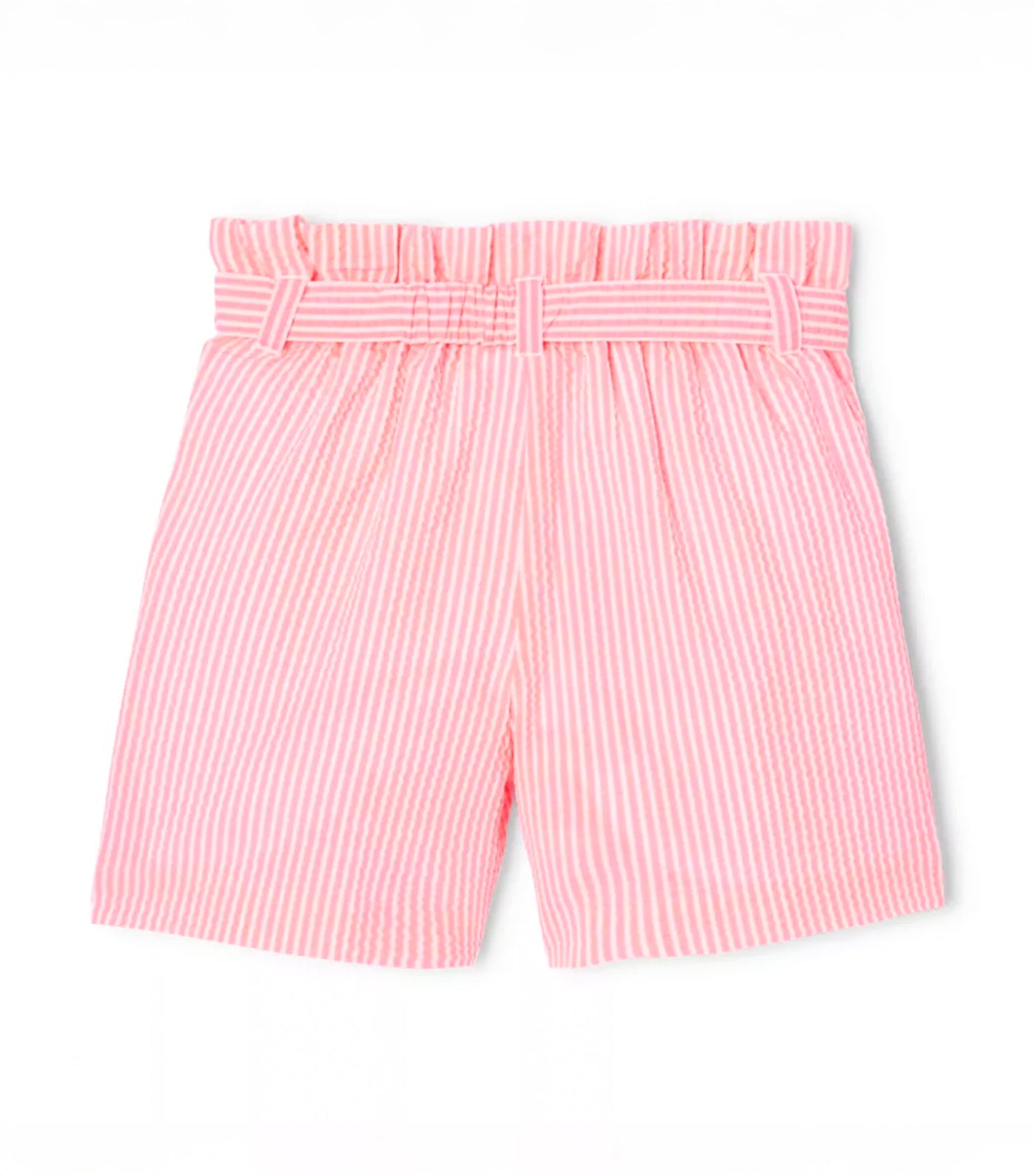 Calandre Shorts Blanc/Corail