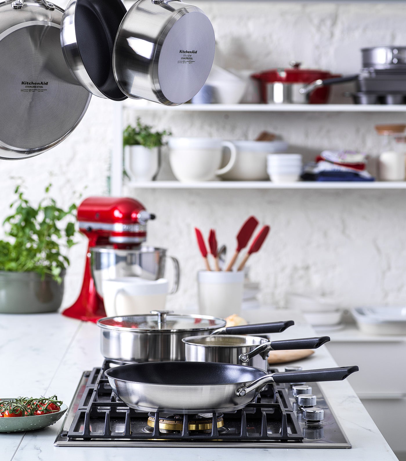 Classic Stainless Steel Open Fry Pan