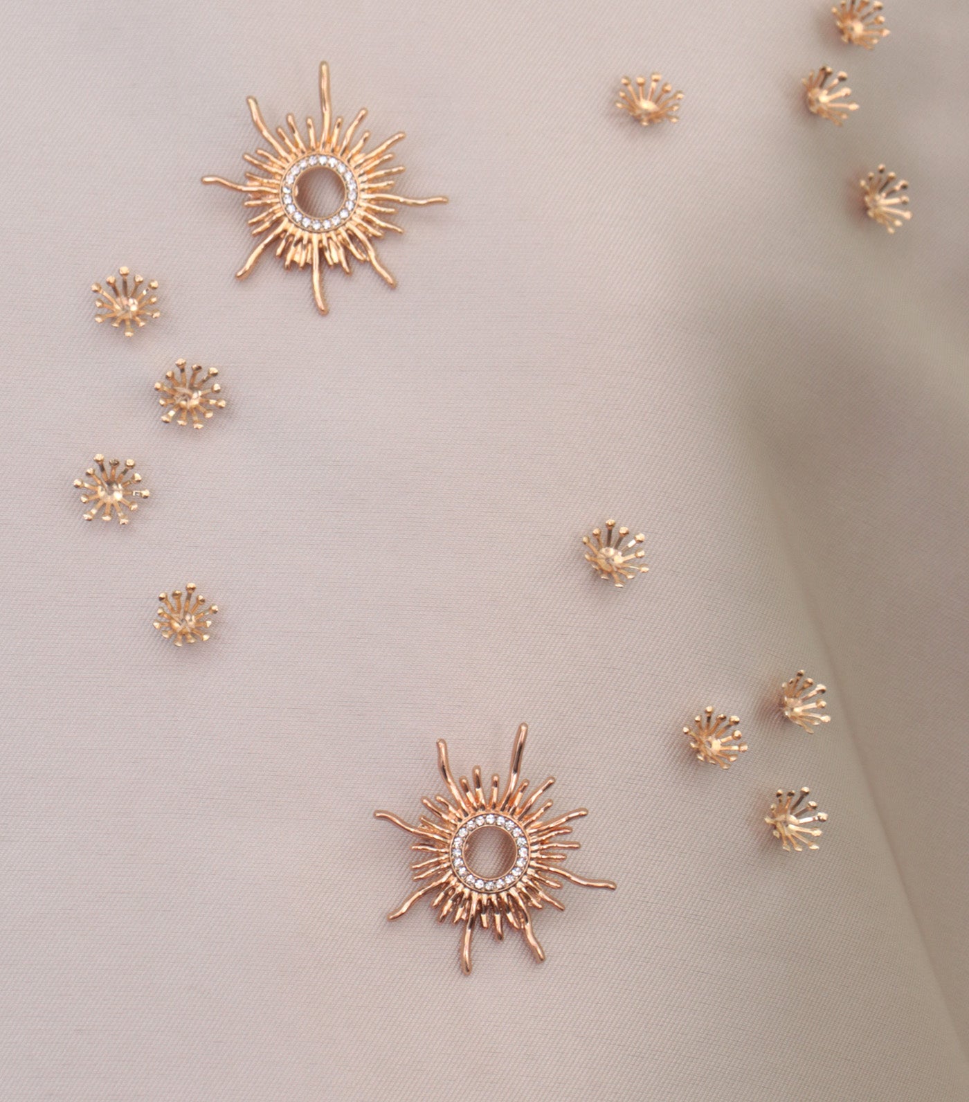 Criselda Formal Line Emmjoy Embellished Dress Beige