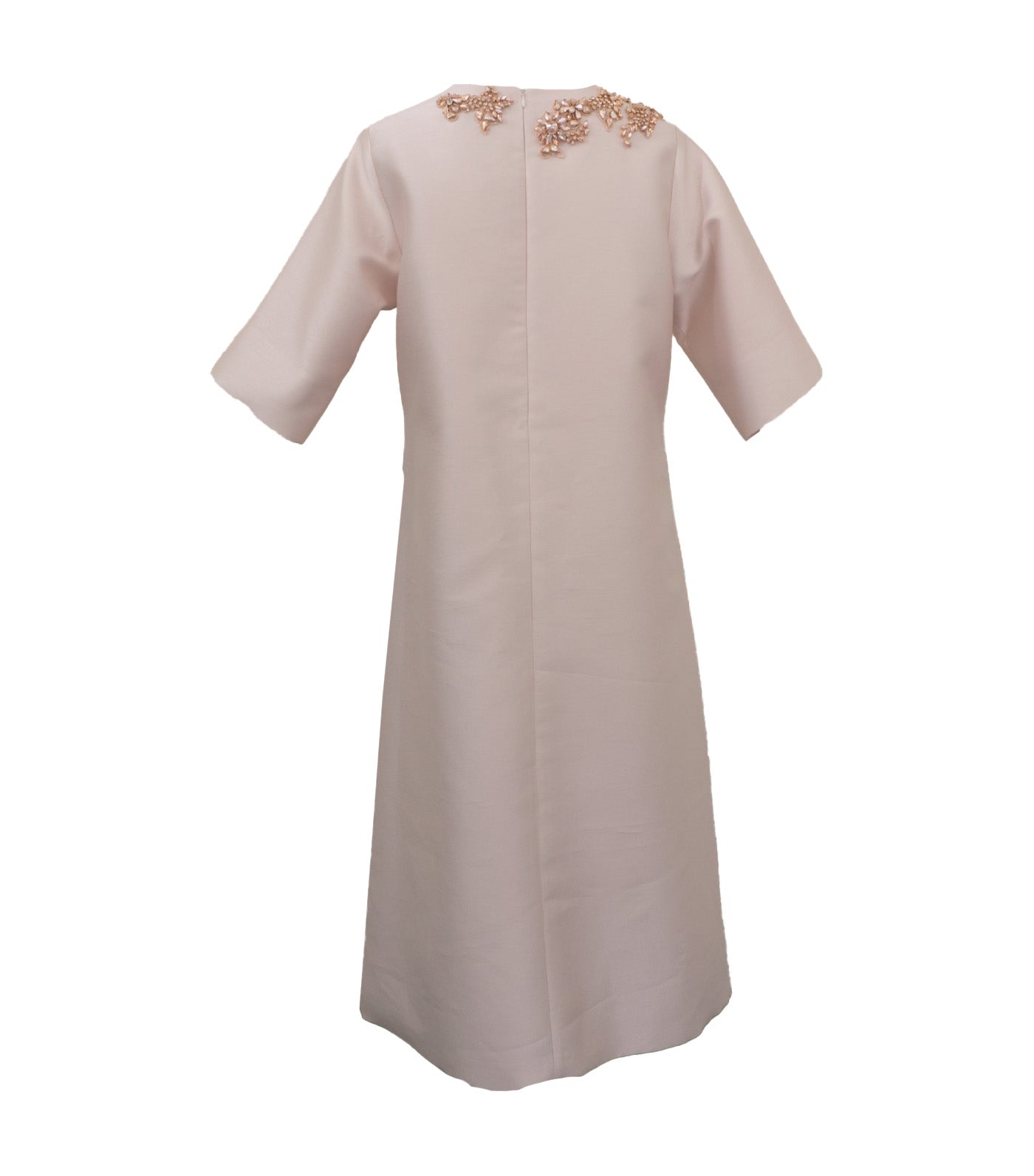 Maeve Long Dress with Applique Beige