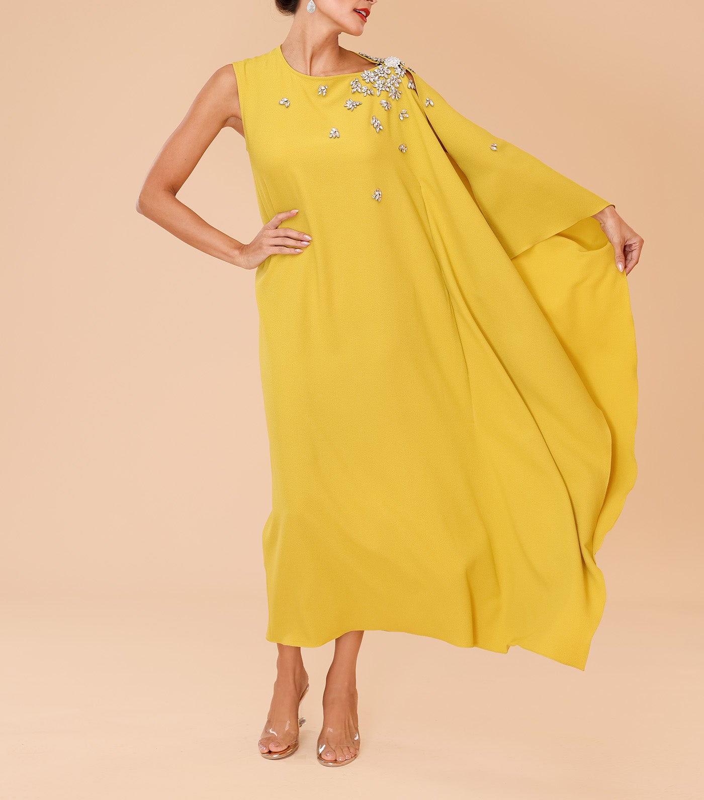 Nala Long Caftan Yellow