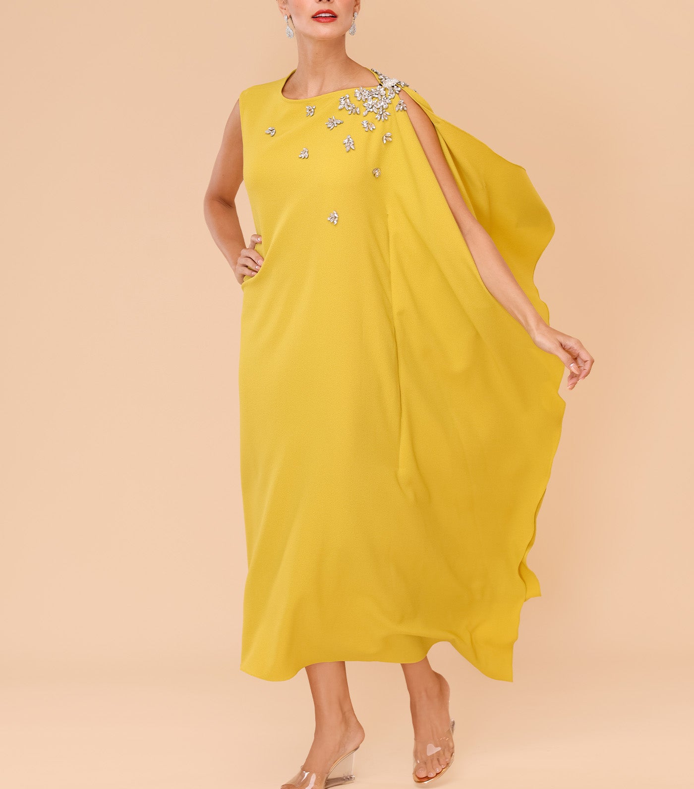 Nala Long Caftan Yellow