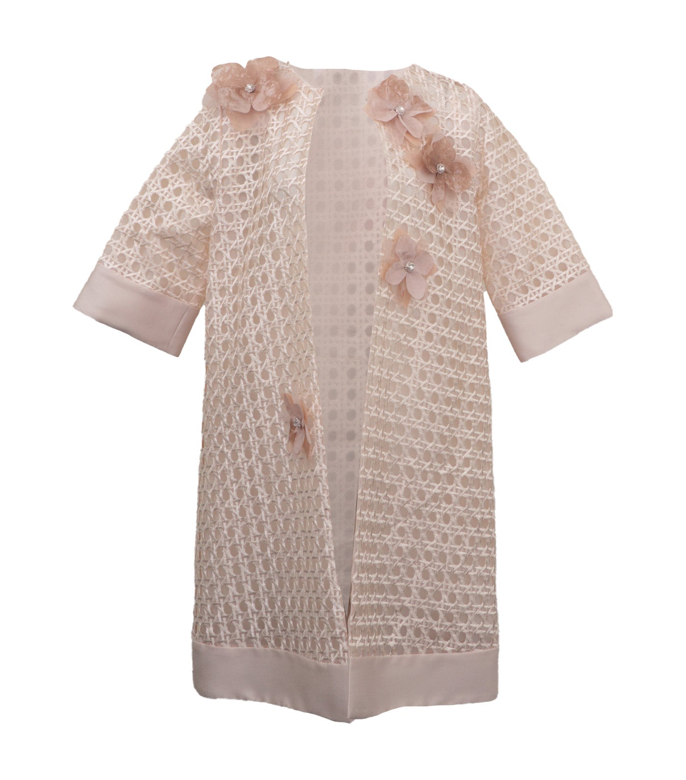 Niklaus Dustcoat With Cutout Appliques Beige