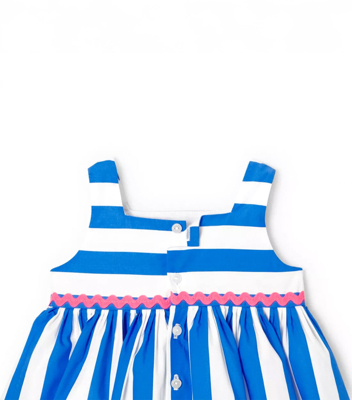 Chantalou Dress Blanc/Bleu