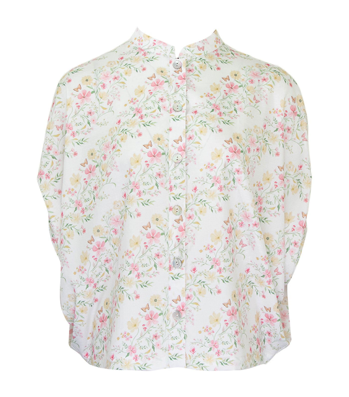 Criselda Angie Buttondown Blouse Printed Floral