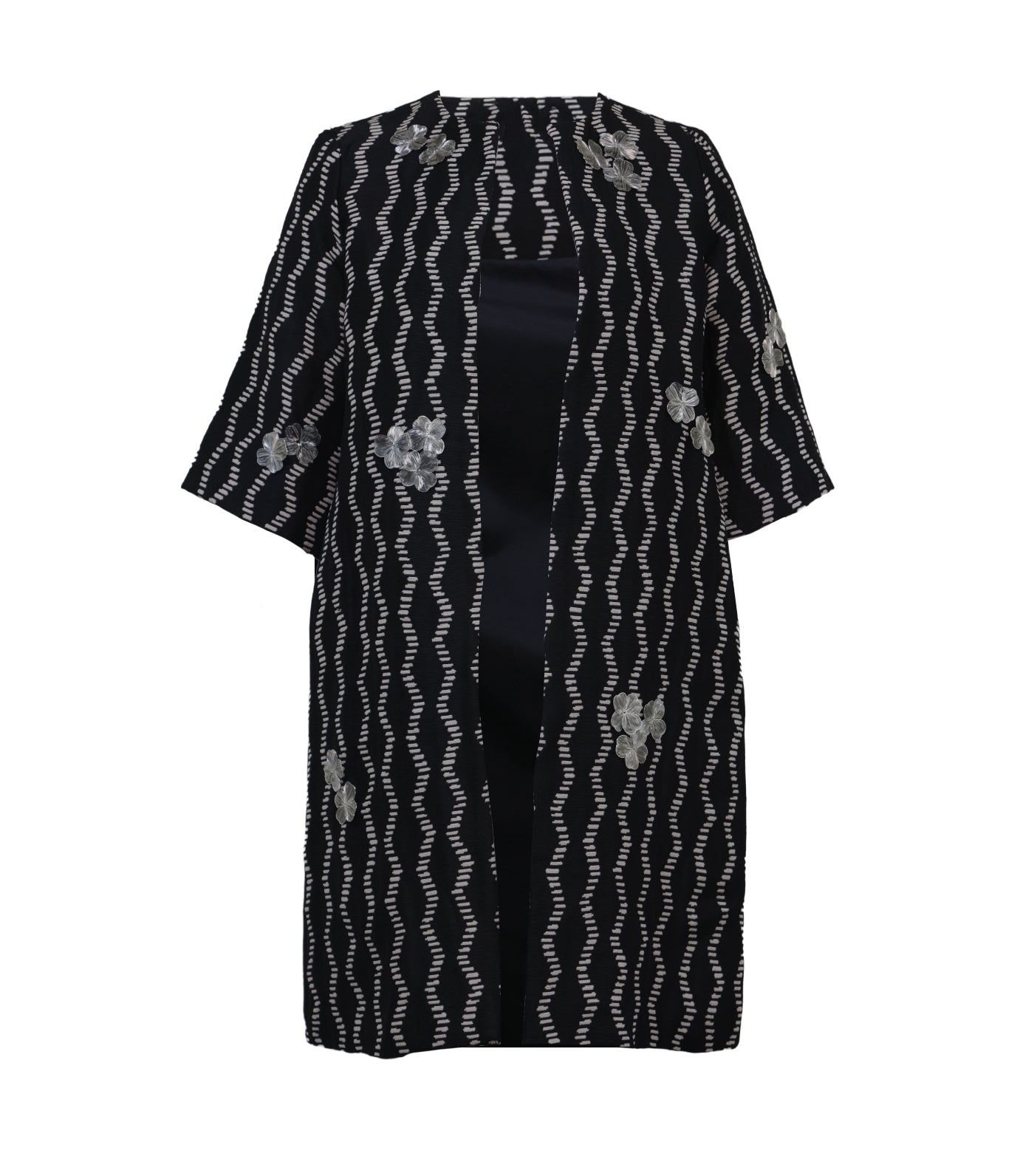 Criselda Dina Dustcoat Applique Black
