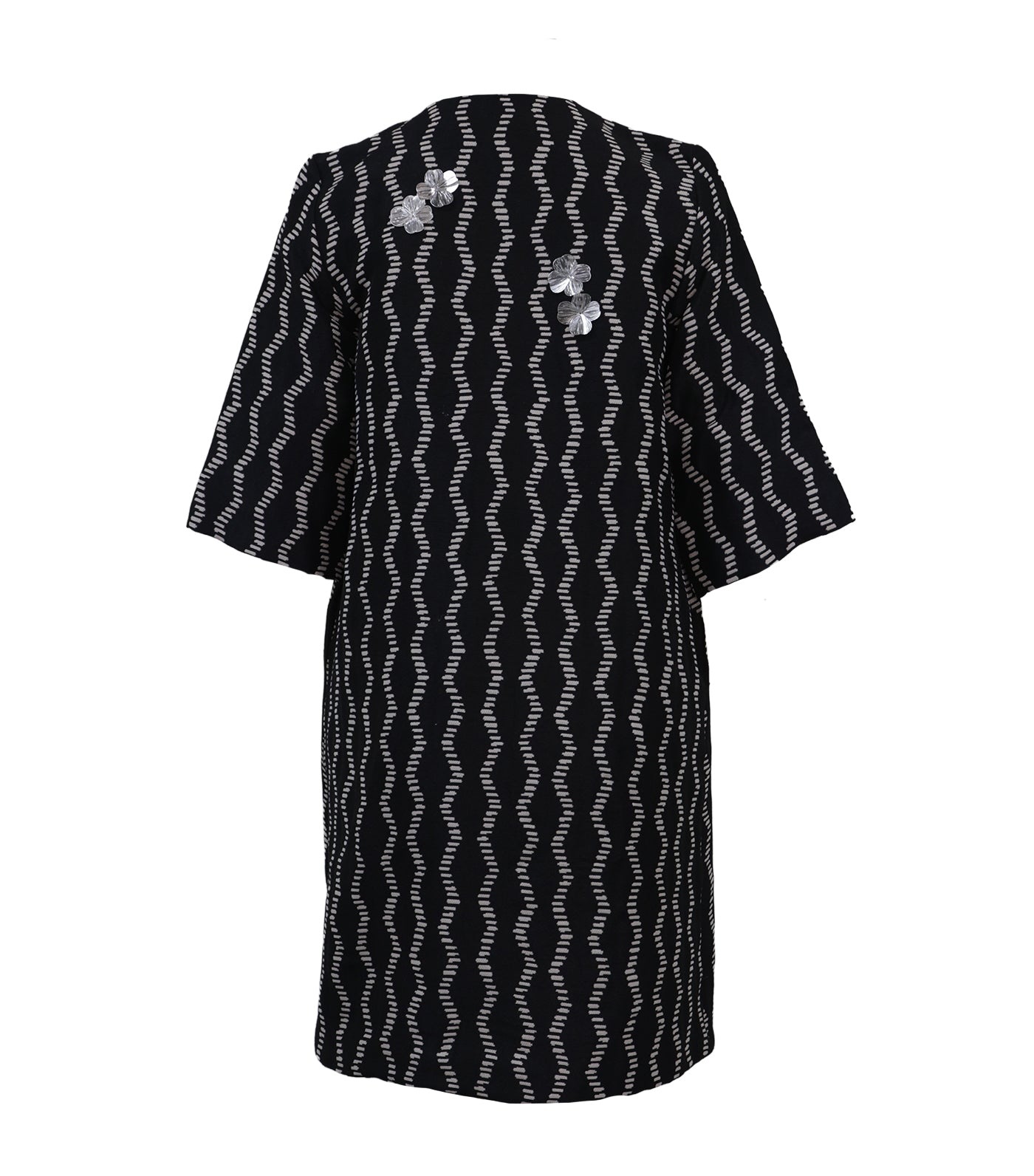 Criselda Dina Dustcoat Applique Black