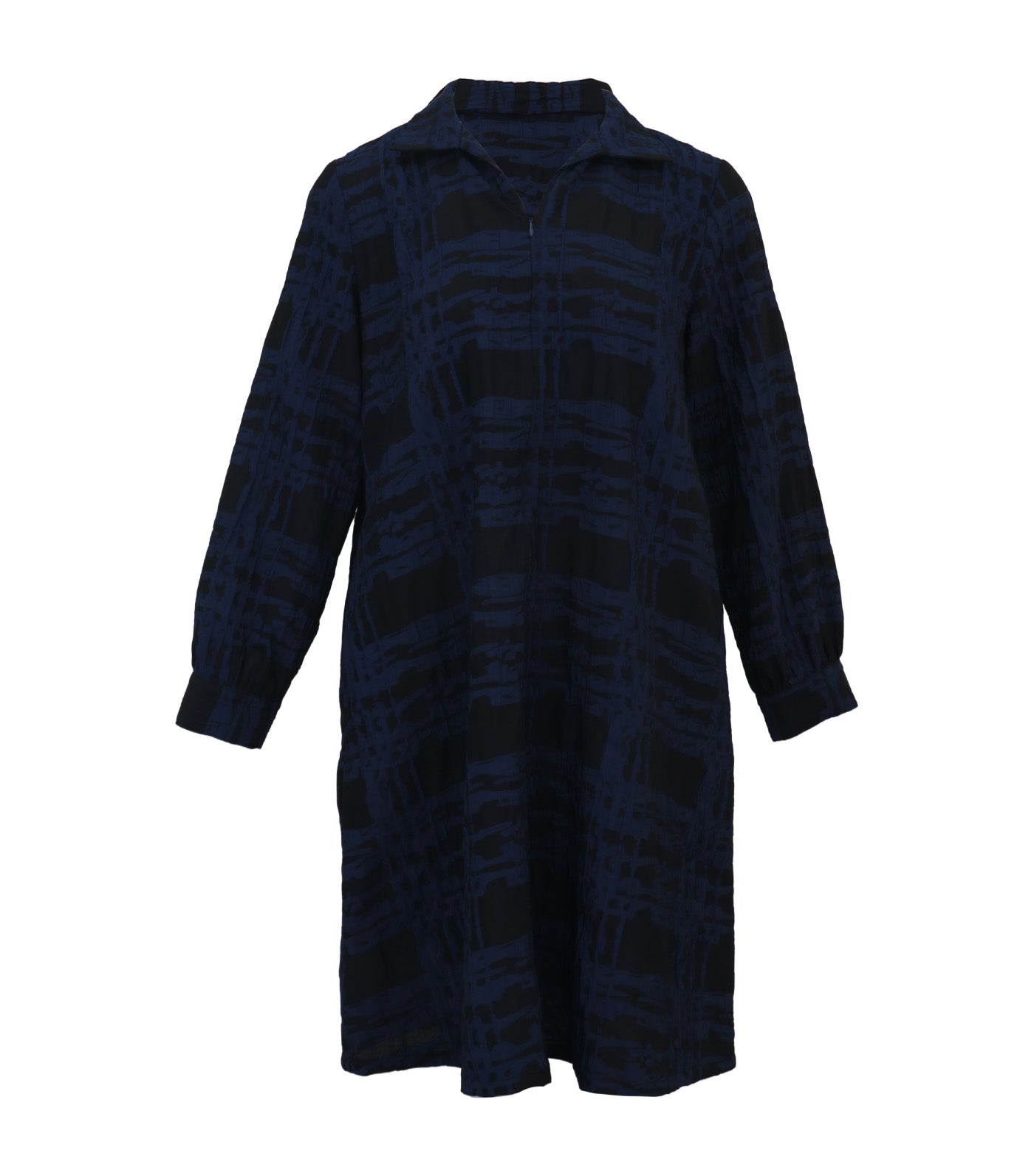 Elena Dress Dark Blue and Black