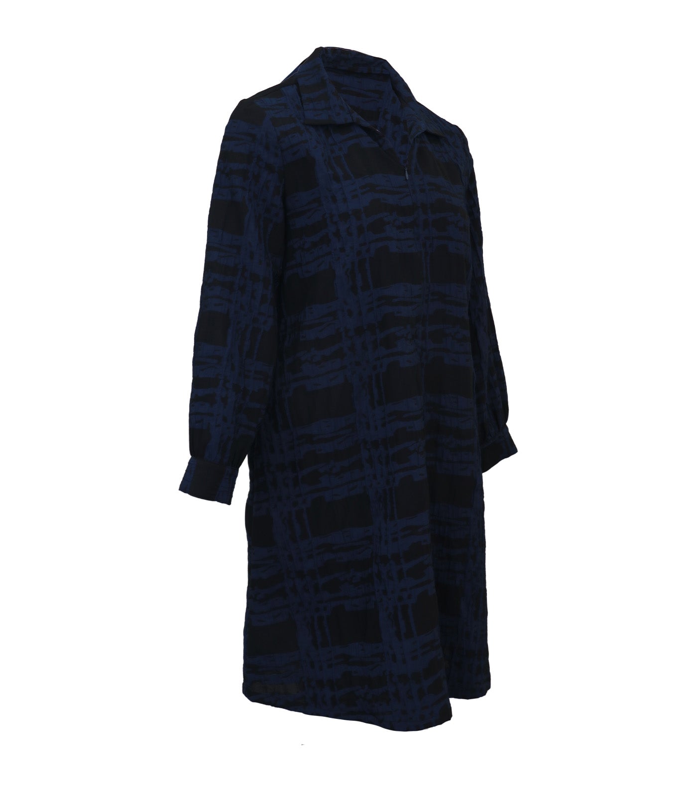 Elena Dress Dark Blue and Black