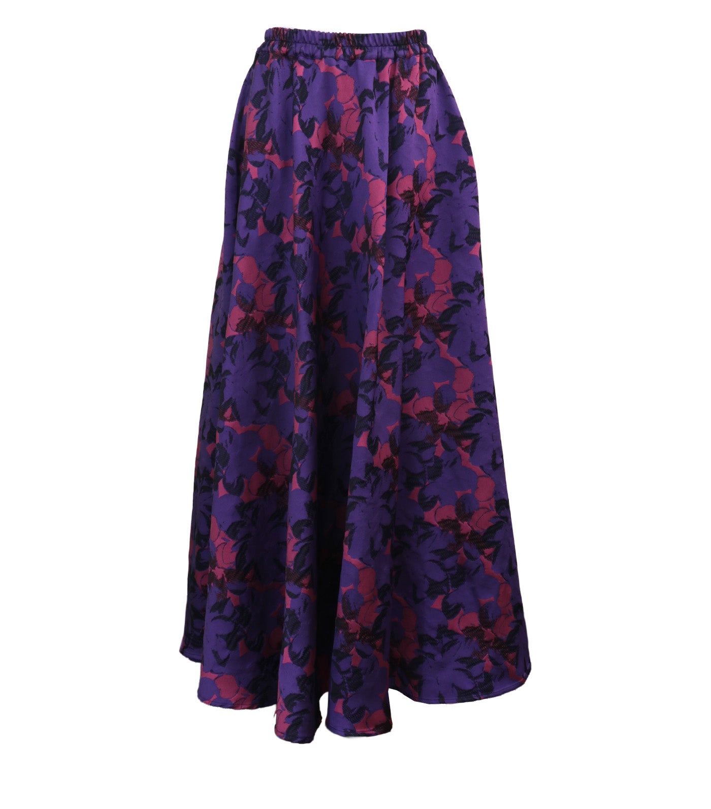 Criselda Embay Printed Skirt Purple and Pink Multicolor