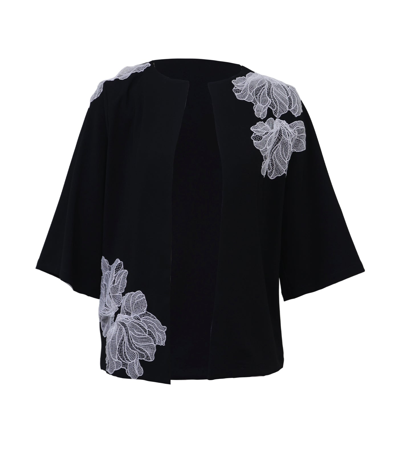 Criselda Emcee Jacket with Applique Black