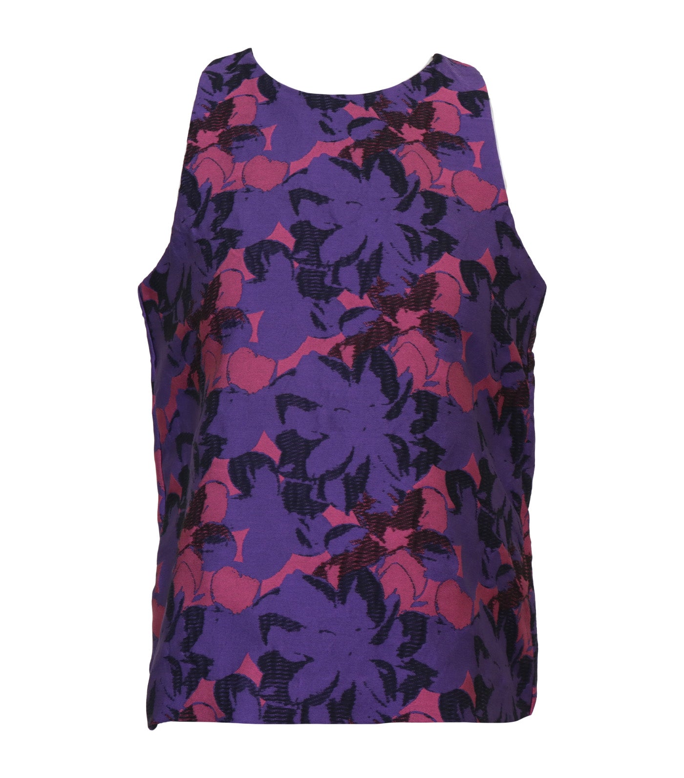 Criselda Emek Printed Blouse Purple and Pink Multicolor