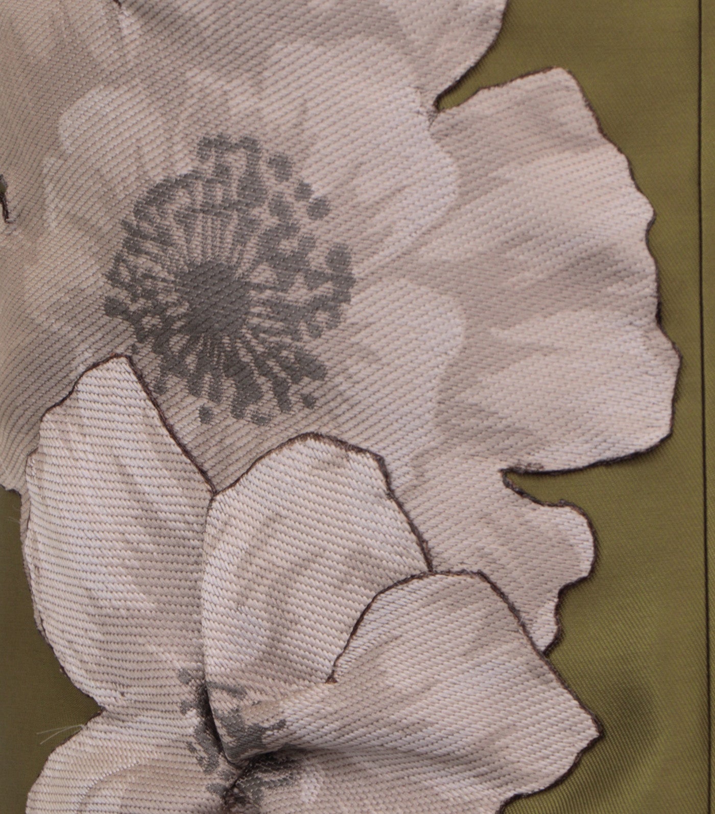 Criselda Emmad Sleeveless Dress with Floral Applique Green