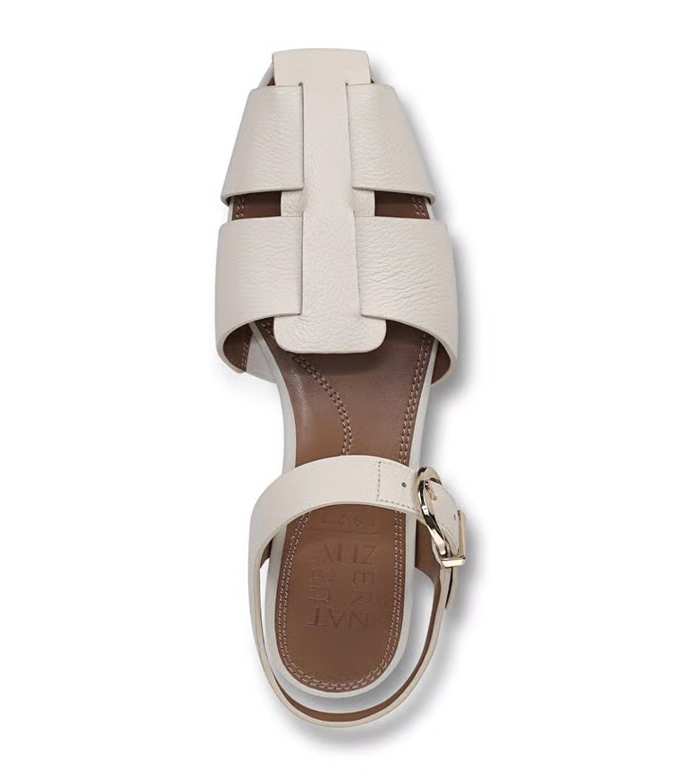 Naturalizer Cleo Flat Sandal White