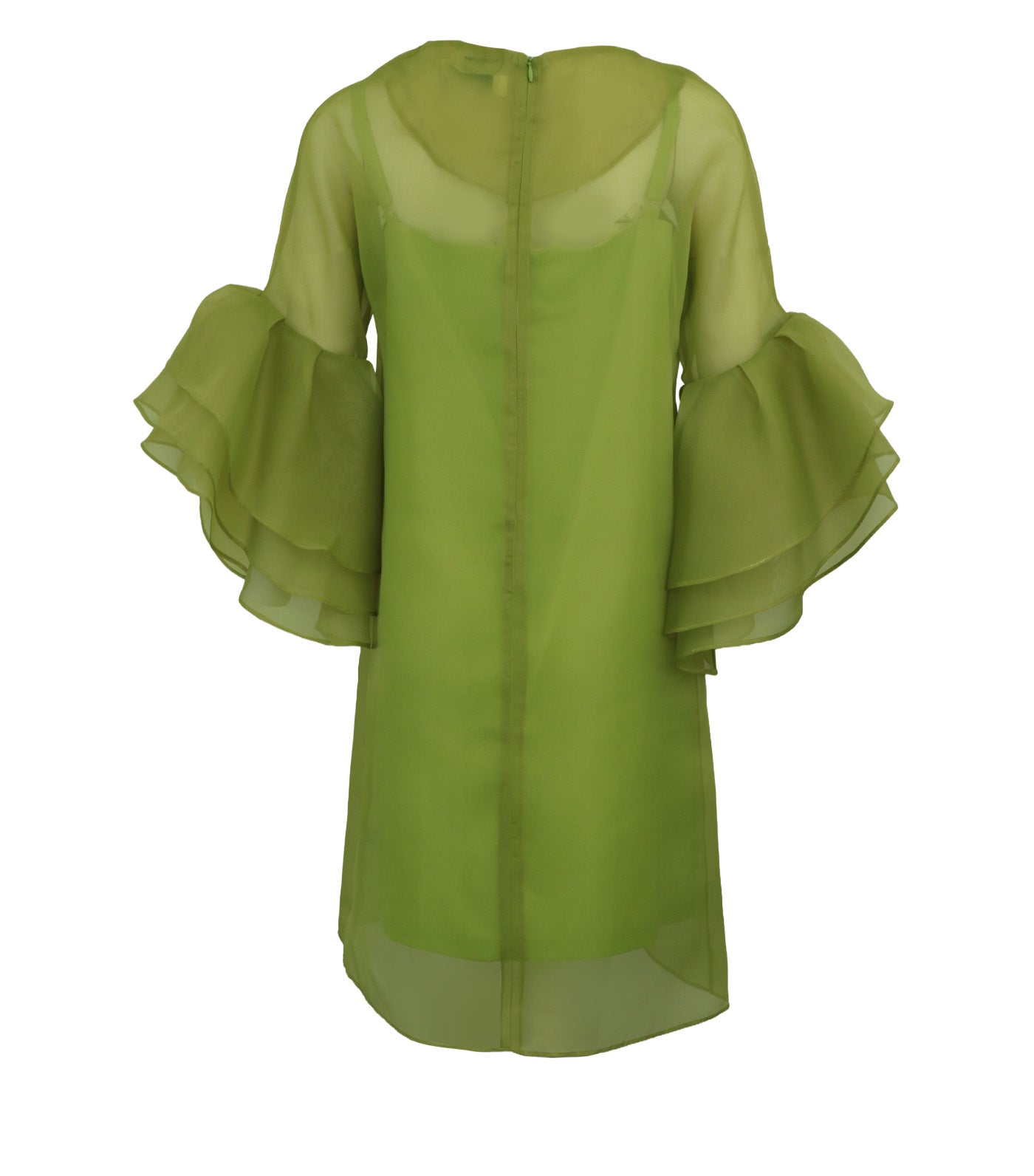 Criselda Ilivia Organza Dress Yellow Green