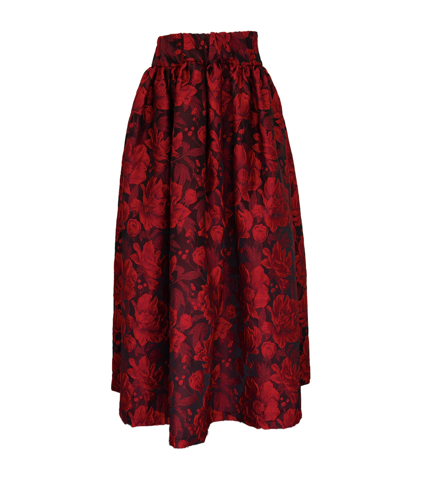 Izay Midi Ball Skirt Red/Black