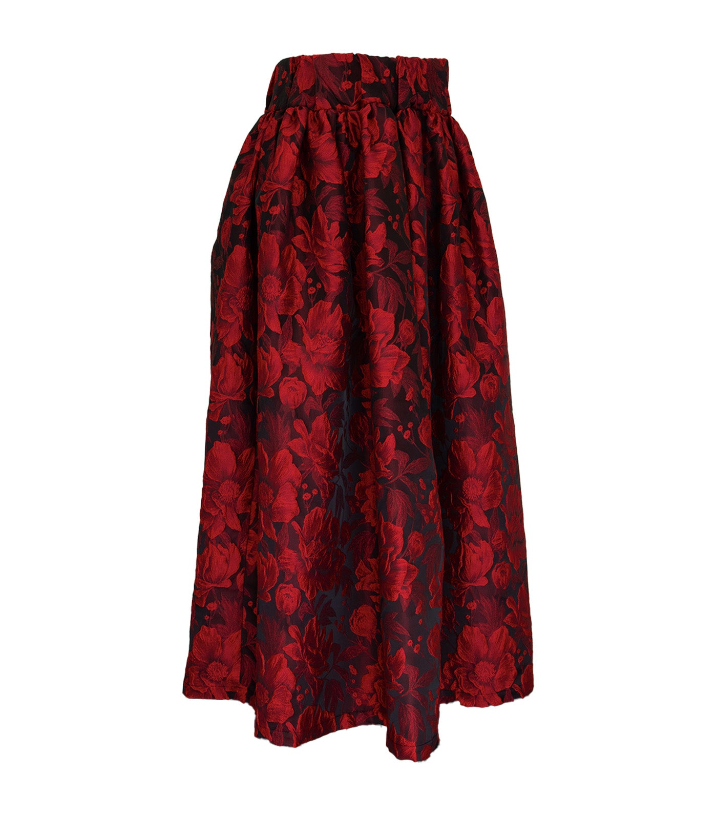 Izay Midi Ball Skirt Red/Black