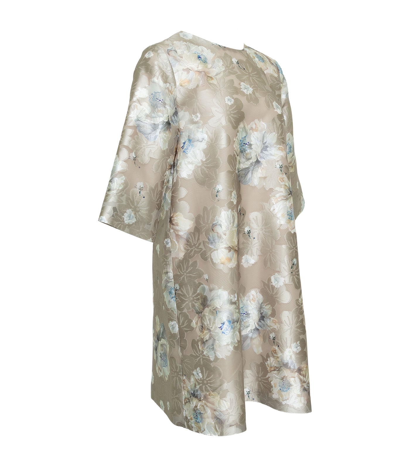 Criselda Marley Floral Organza Dress Beige Floral