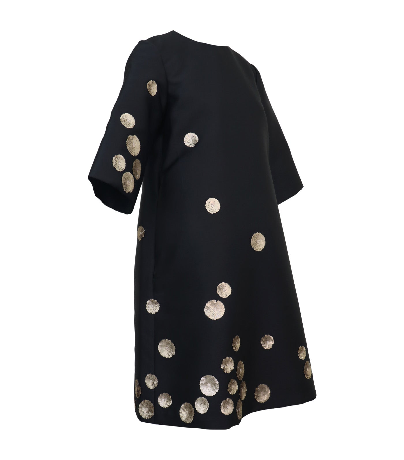 Nitara Dress with Gold Sequins