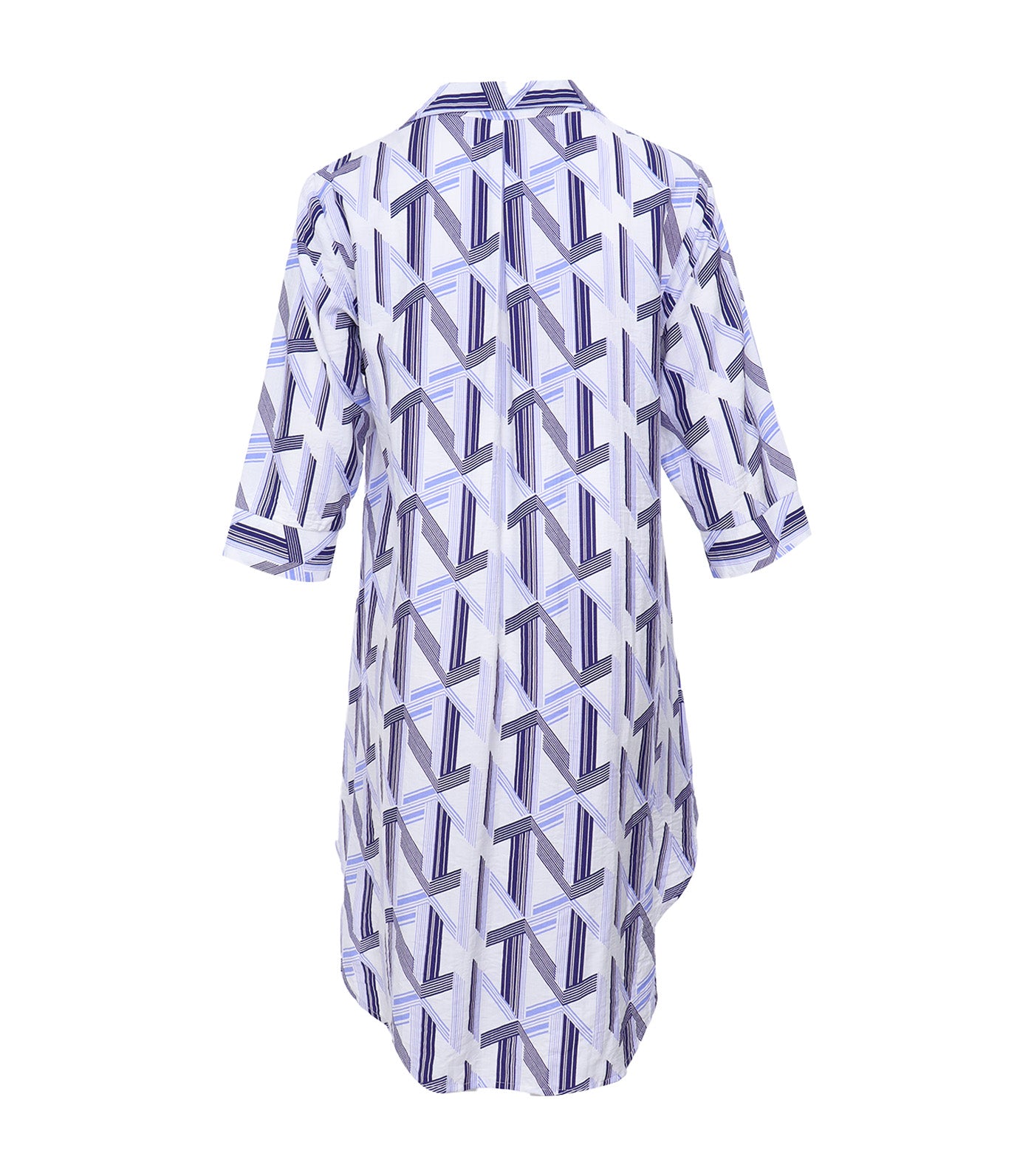 Bea Linen Dress Multi Blue