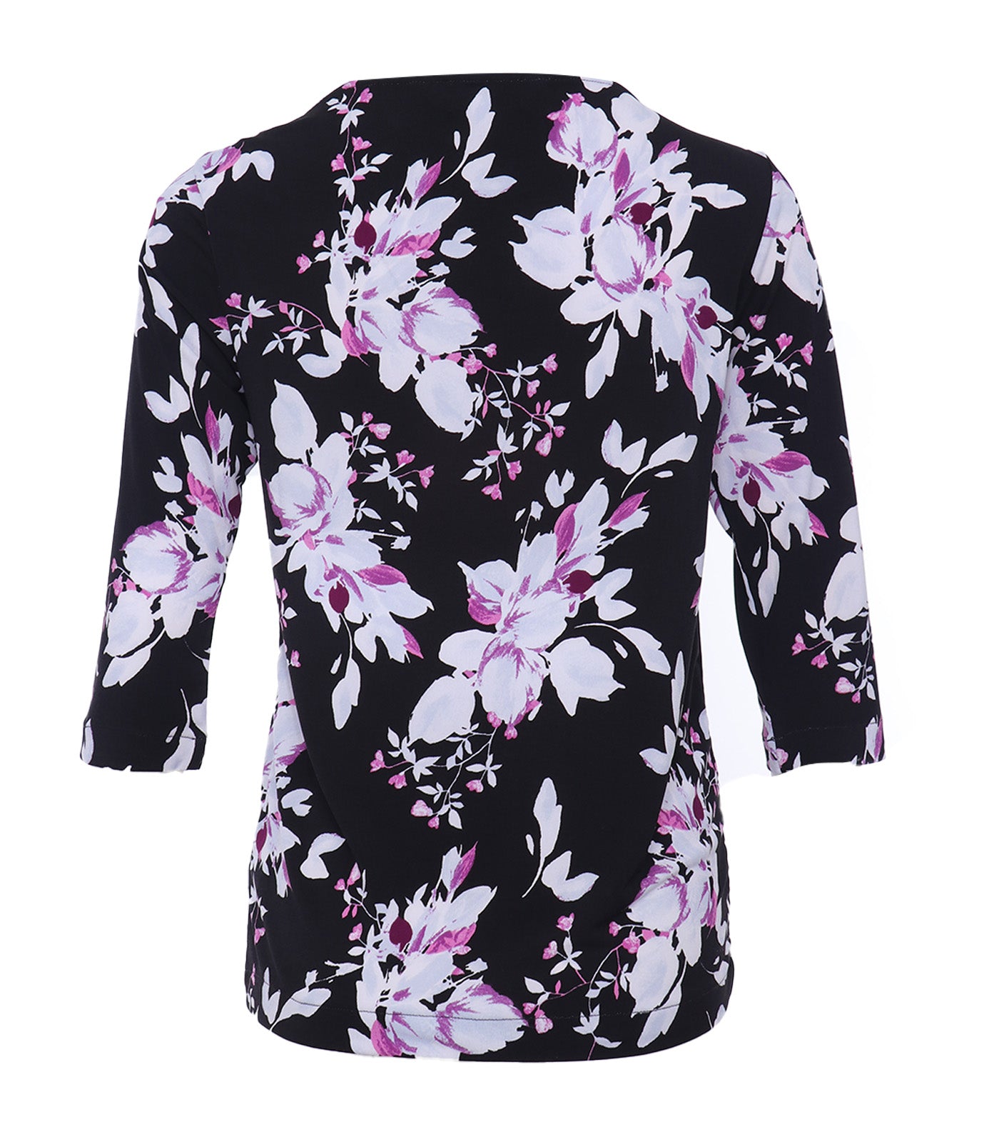 Ally Knit Blouse Multi Black Floral