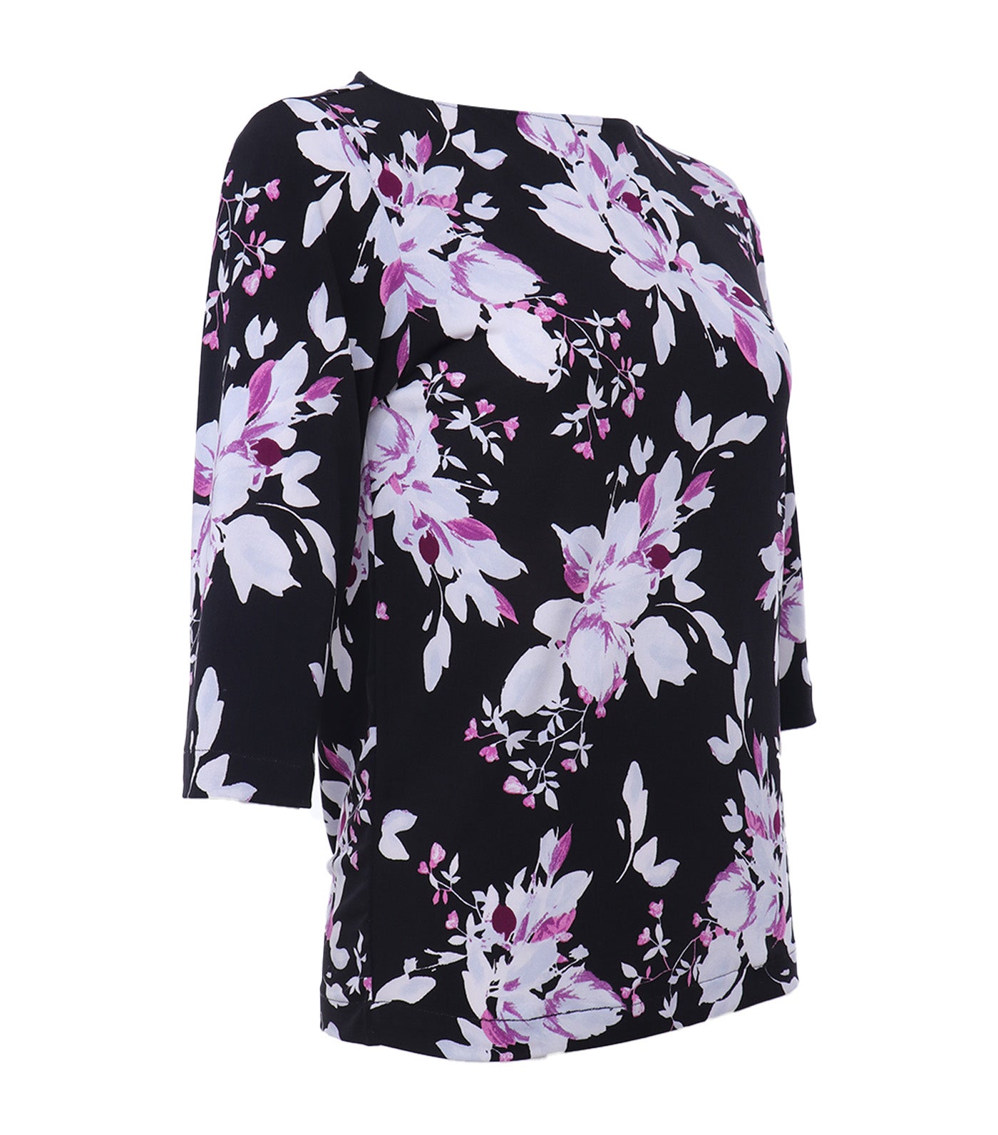 Ally Knit Blouse Multi Black Floral