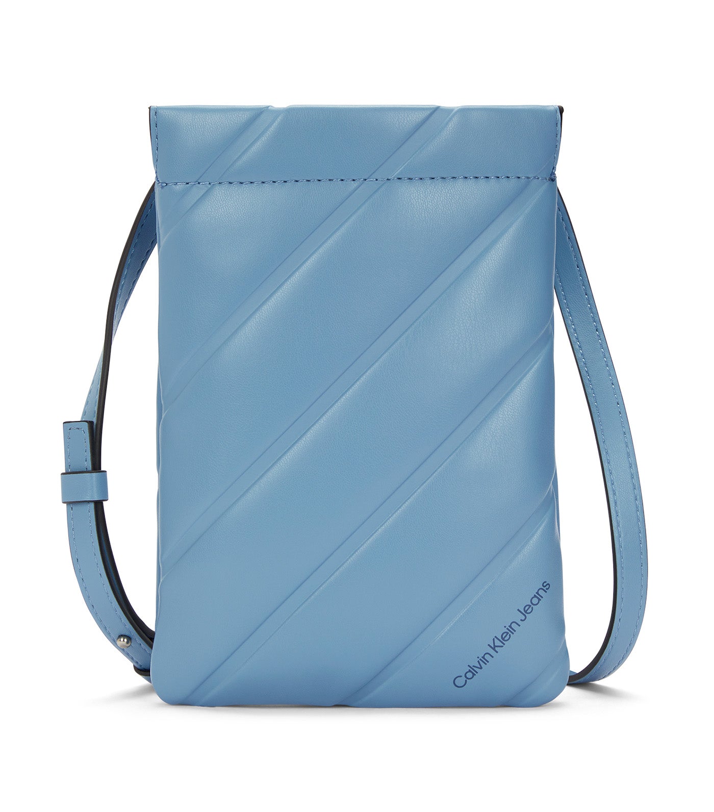 Quilted Phone Crossbody Blue Shadow