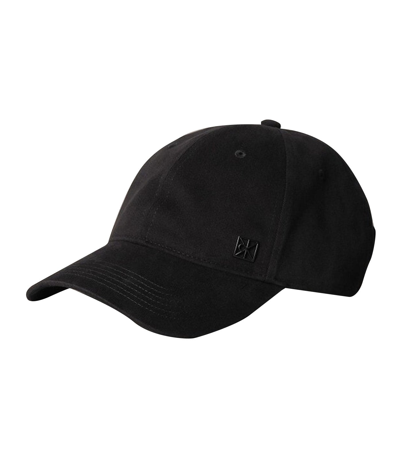 Emblem Hardware Baseball Cap Black
