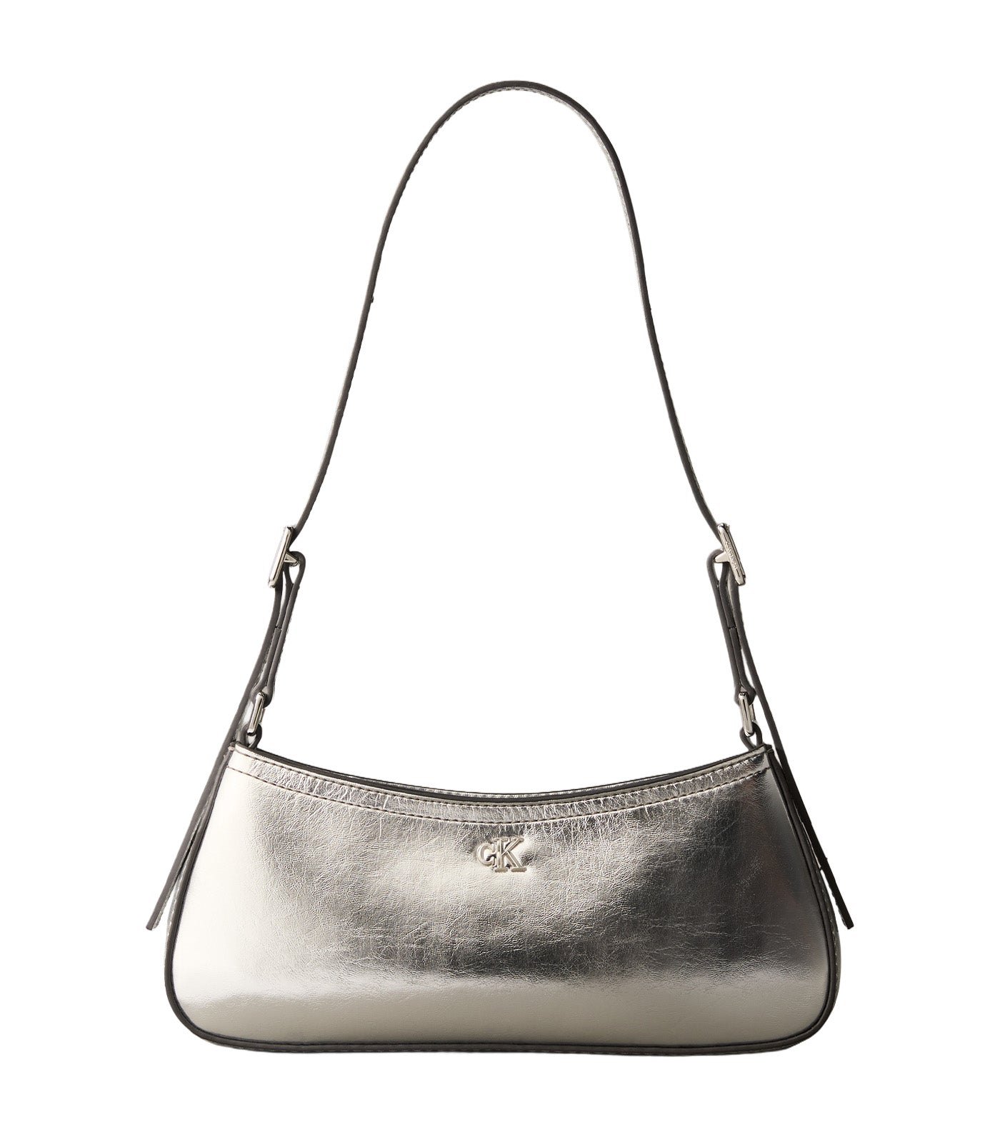 Monogram Small Shoulder Bag Silver Metallic