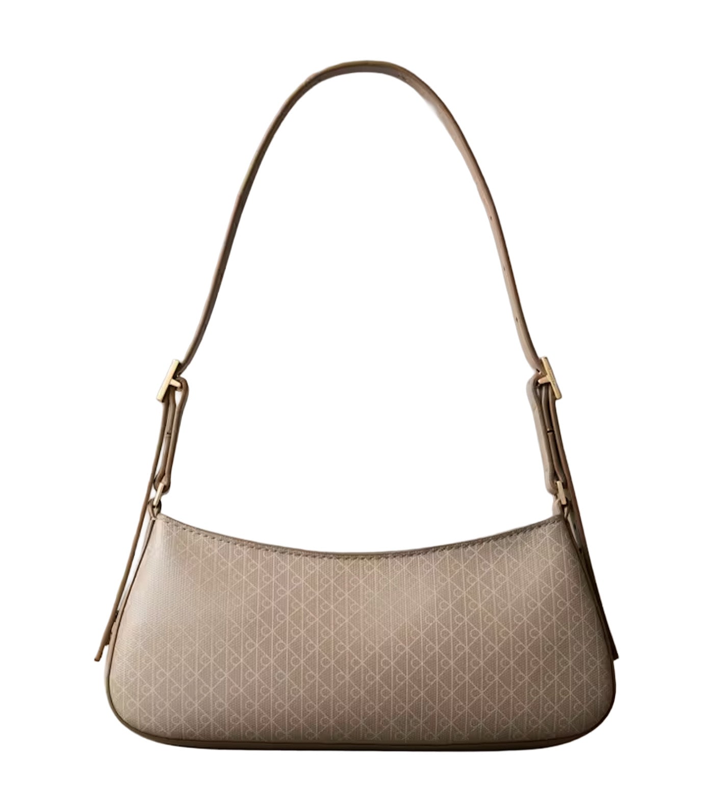 Coated Emblem Small Shoulder Bag