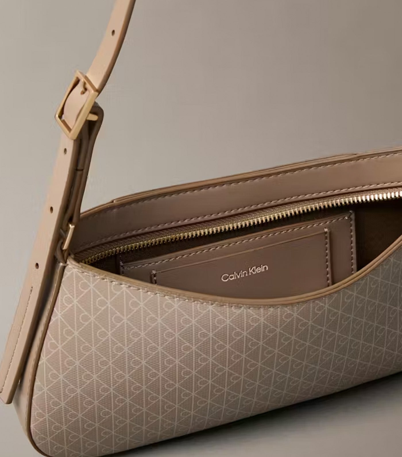 Coated Emblem Small Shoulder Bag