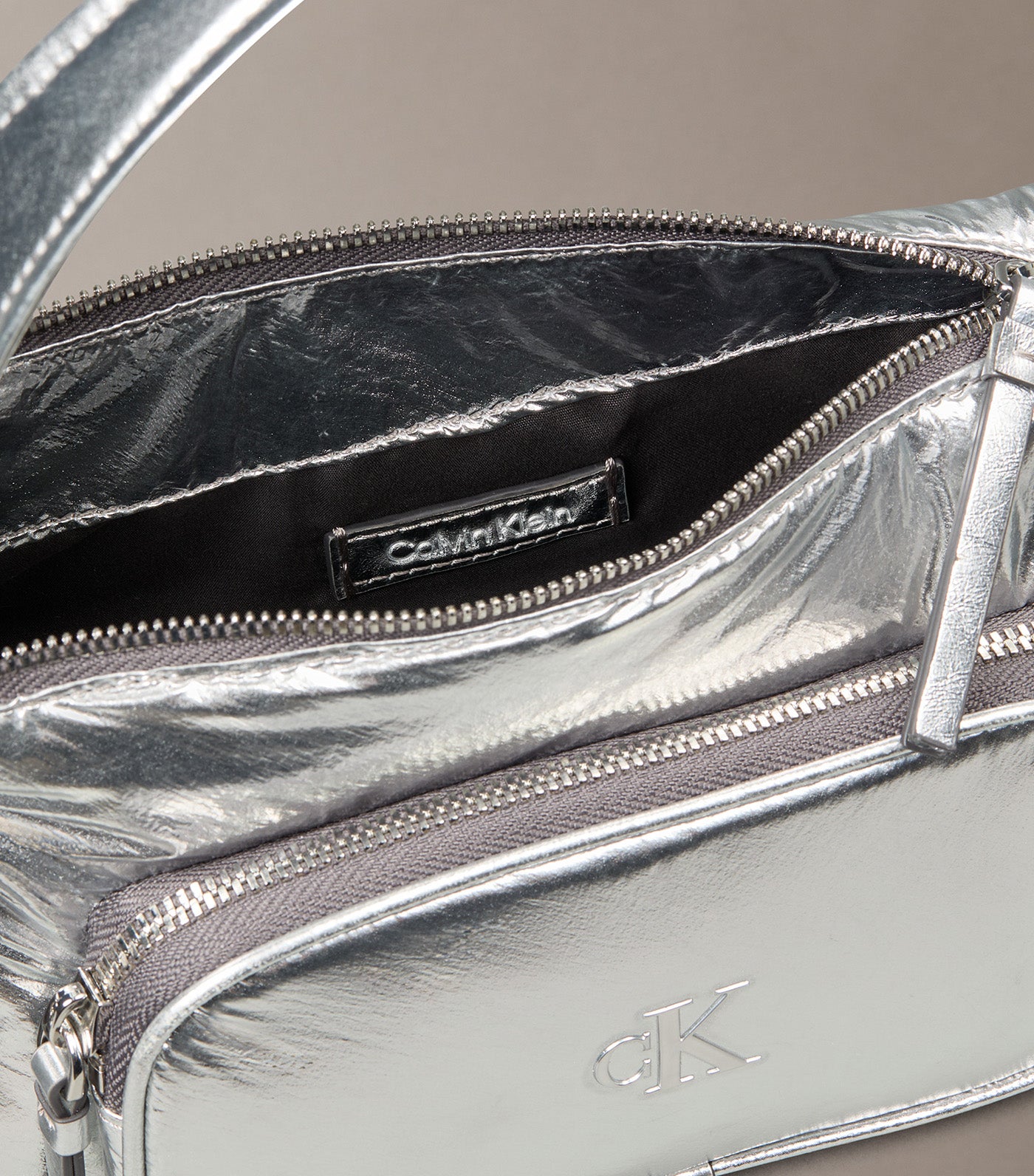 Pocket Nylon Small Bag Silver