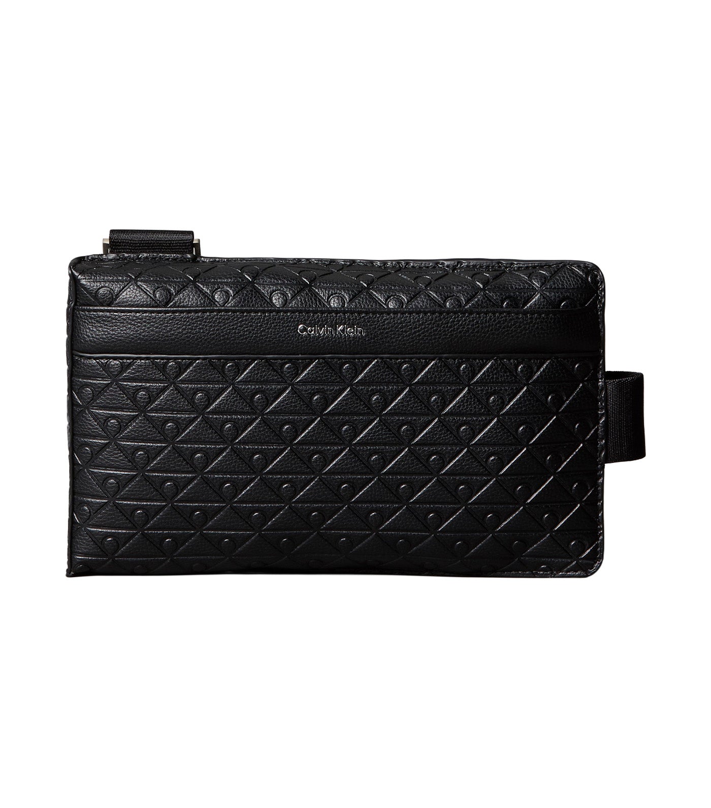 Emblem All-Over-Print Embossed Logo Sling Bag