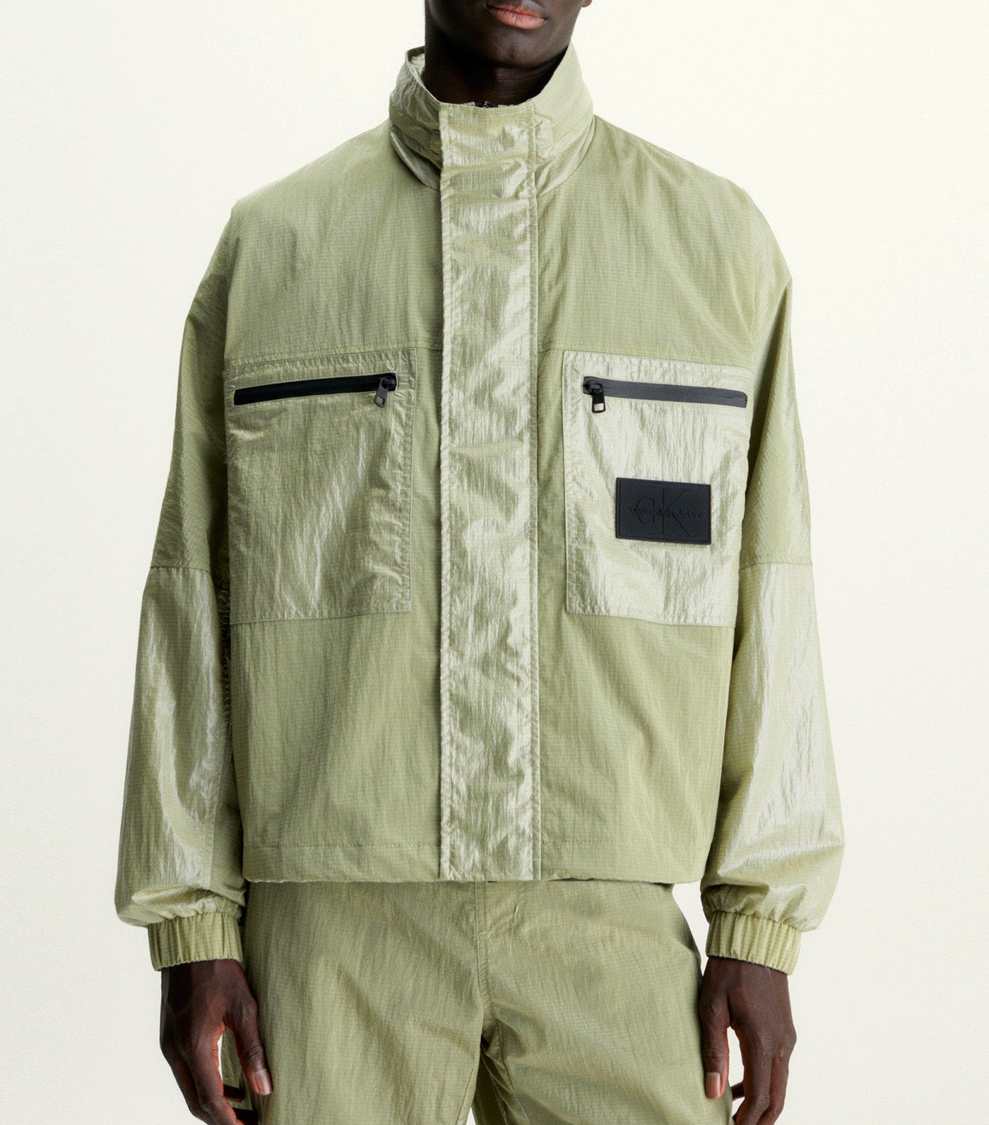 Casual Utility Sport Jacket Oil Green