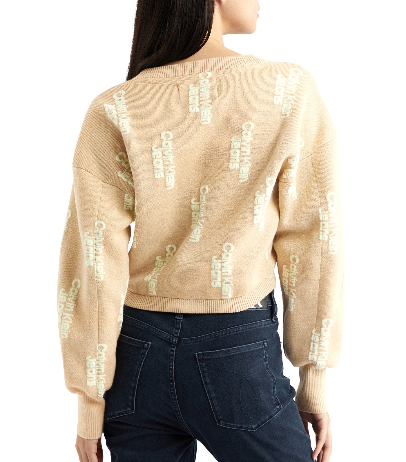 Cropped Cardigan Warm Sand