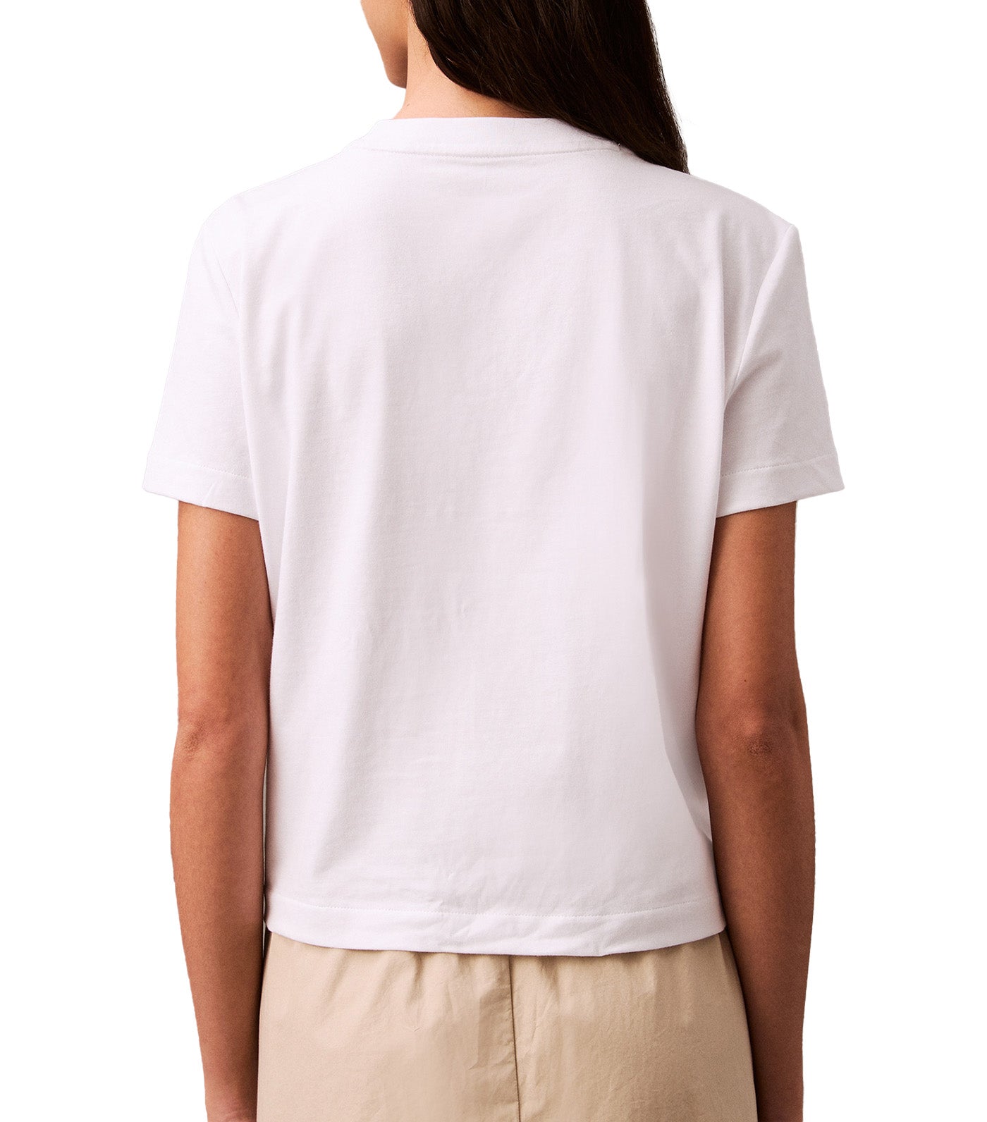 Flocked Logo Graphic Slim T-Shirt