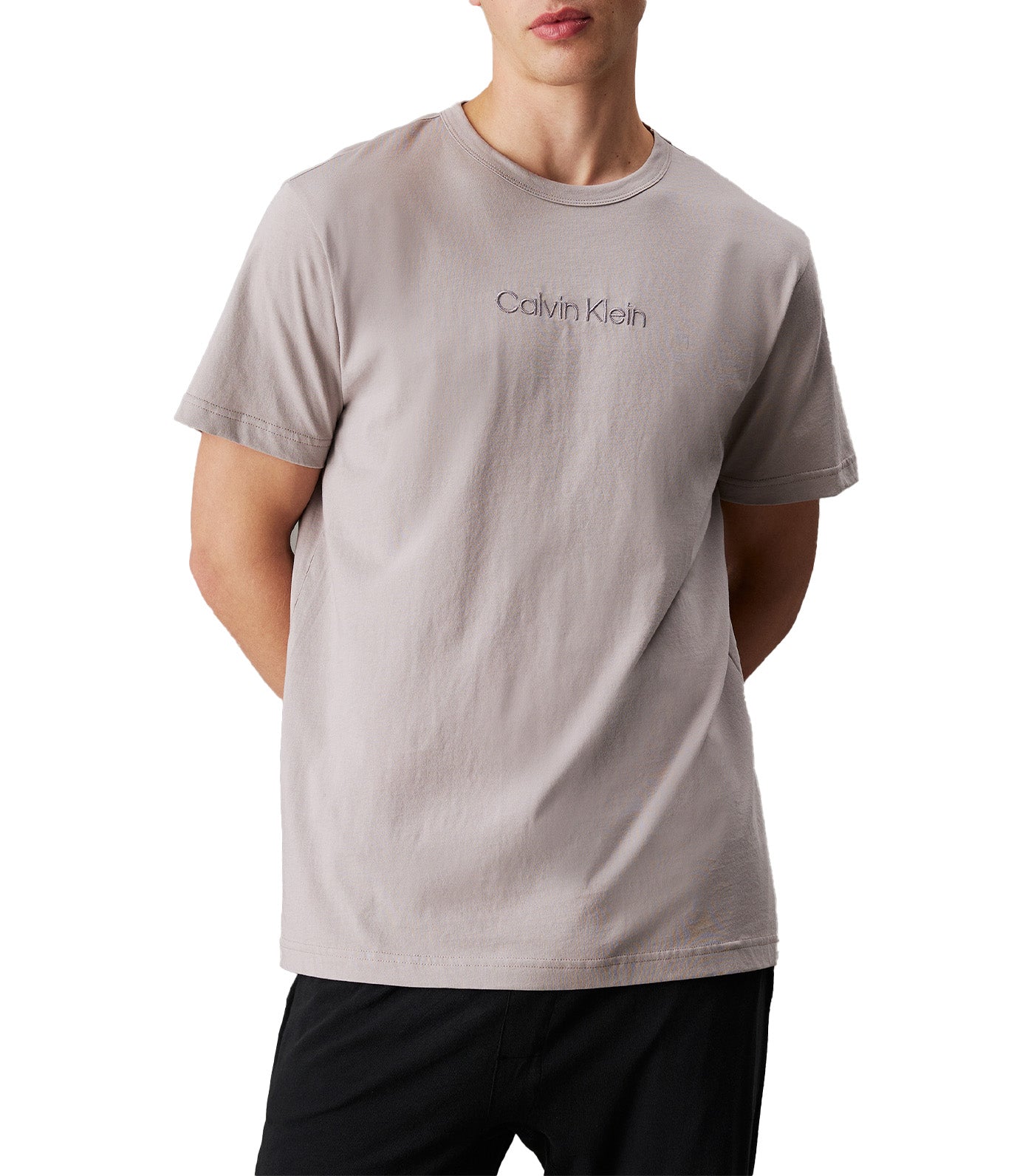Calvin Klein Underwear 100% Cotton Crewneck Sleep T-Shirt Ash