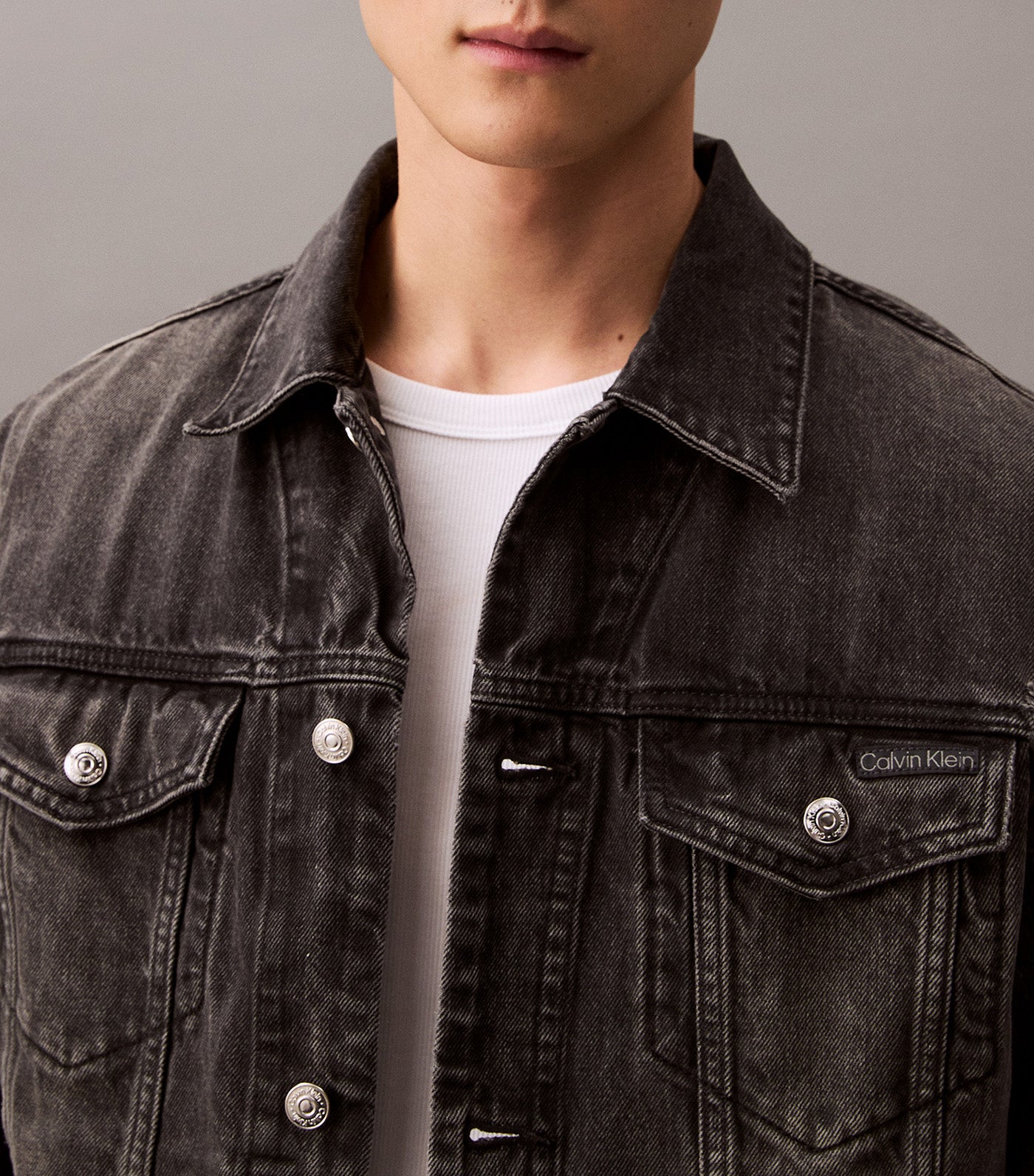 Men's Regular Fit 90's Black Classic Denim Jacket Black Fog