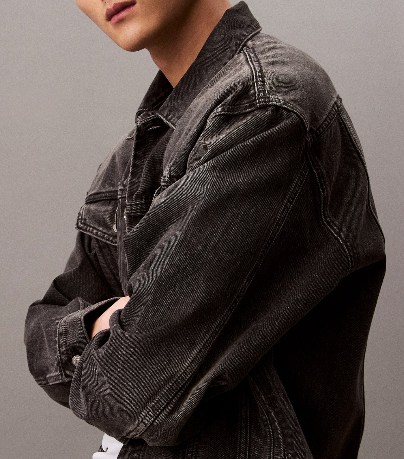 Men's Regular Fit 90's Black Classic Denim Jacket Black Fog
