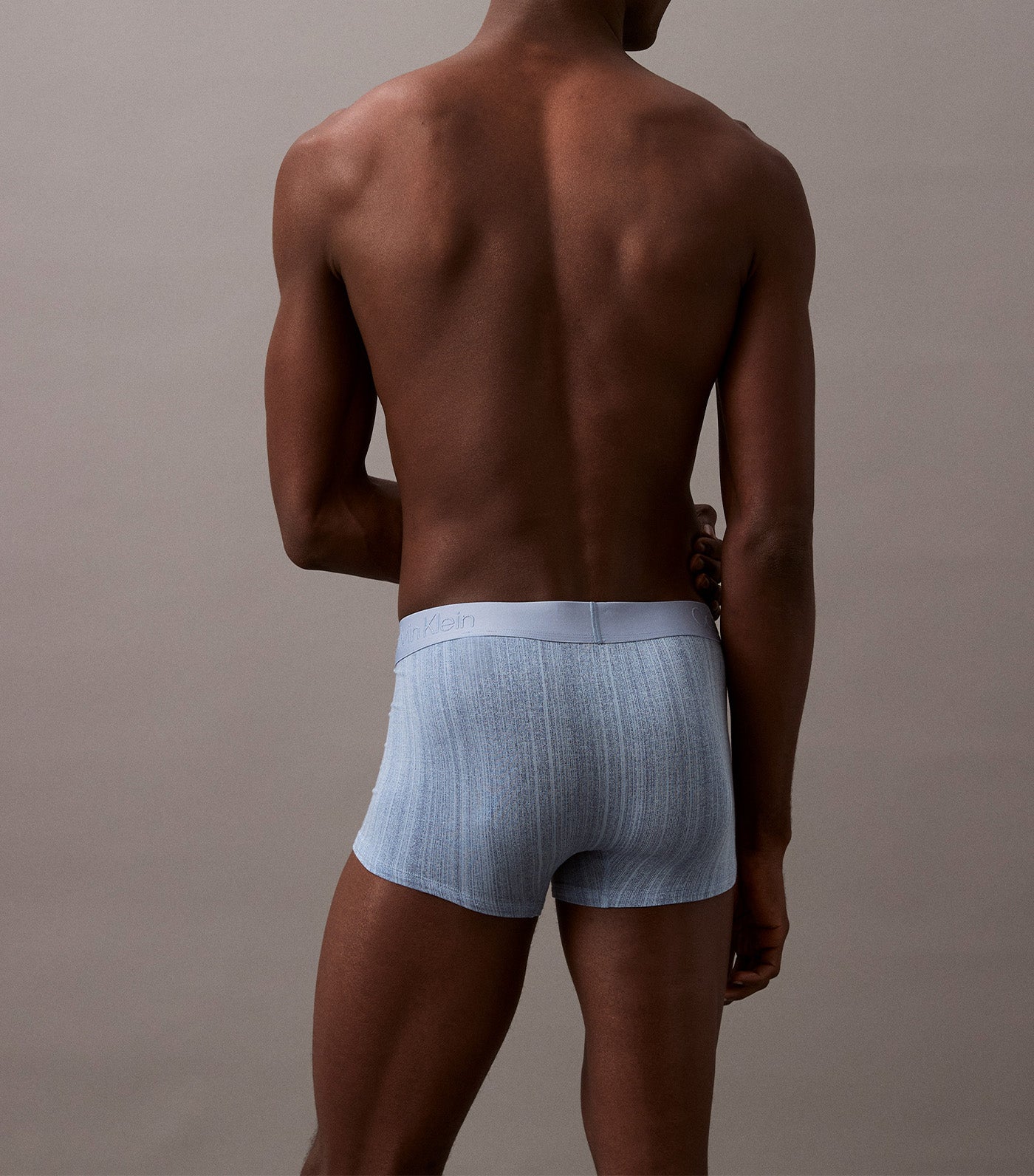 Ultra Soft Modal Trunks Textured Stripe/Faded Denim
