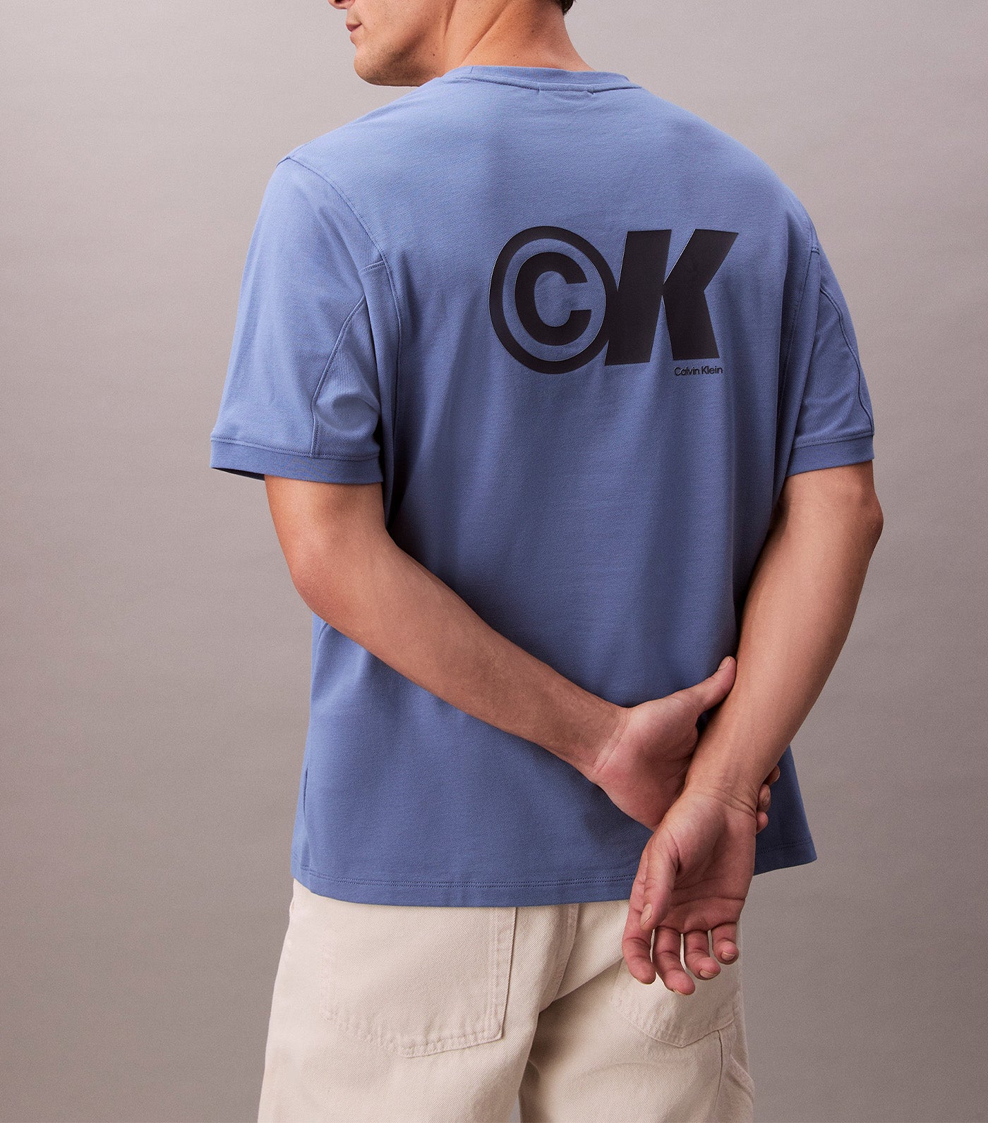 Cooling Pique Logo Graphic Relaxed T-Shirt