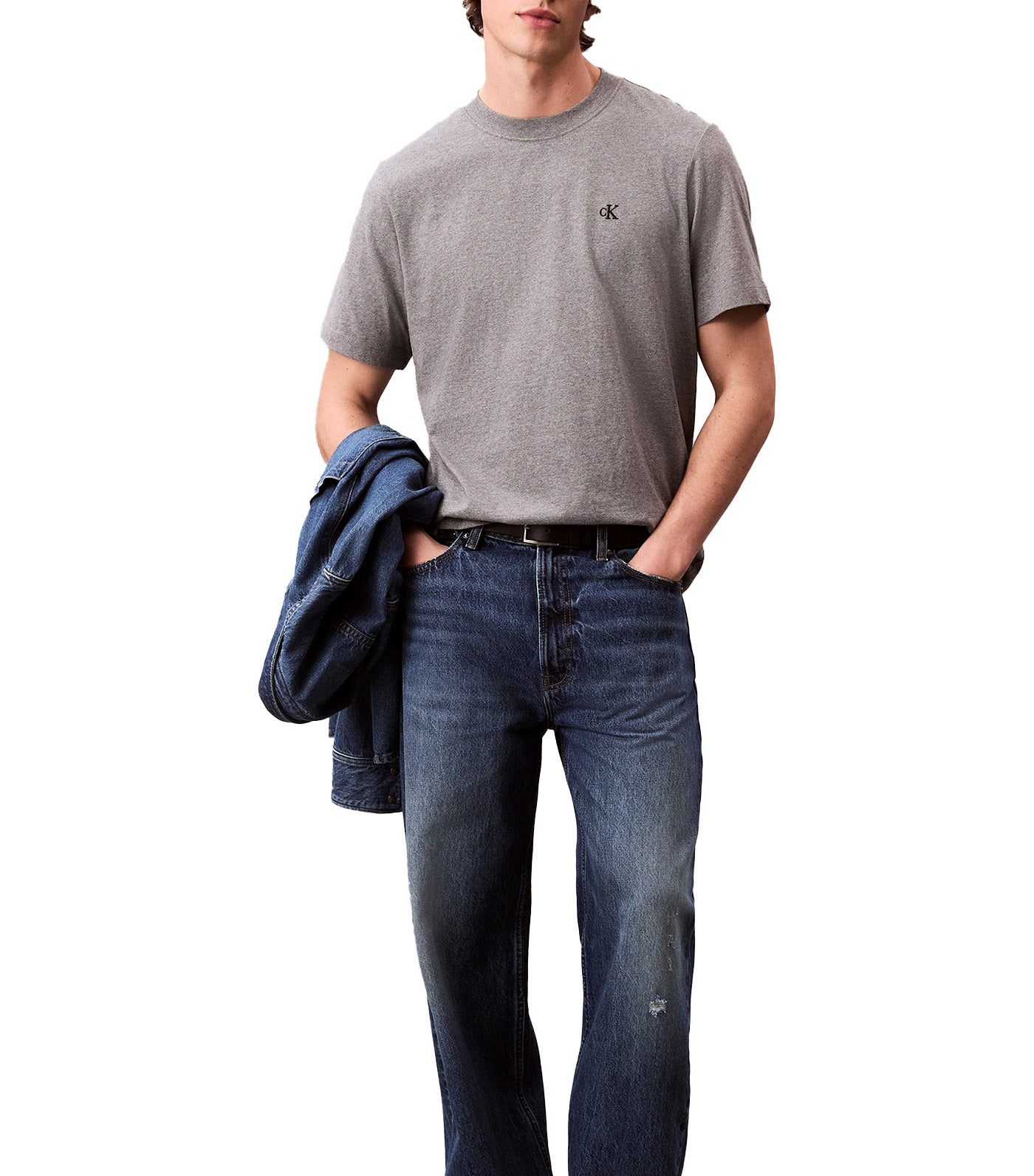 Embroidered Monogram Logo Relaxed T-Shirt