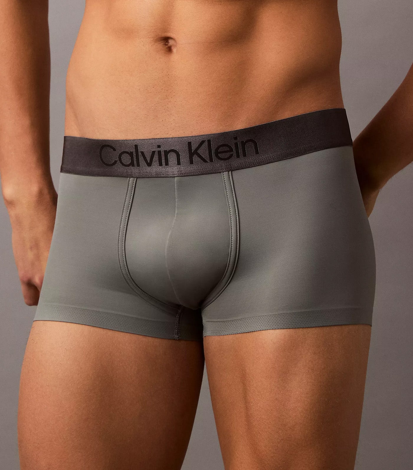 Brushed Microfiber Stretch Low Rise Trunk Platinum Rust