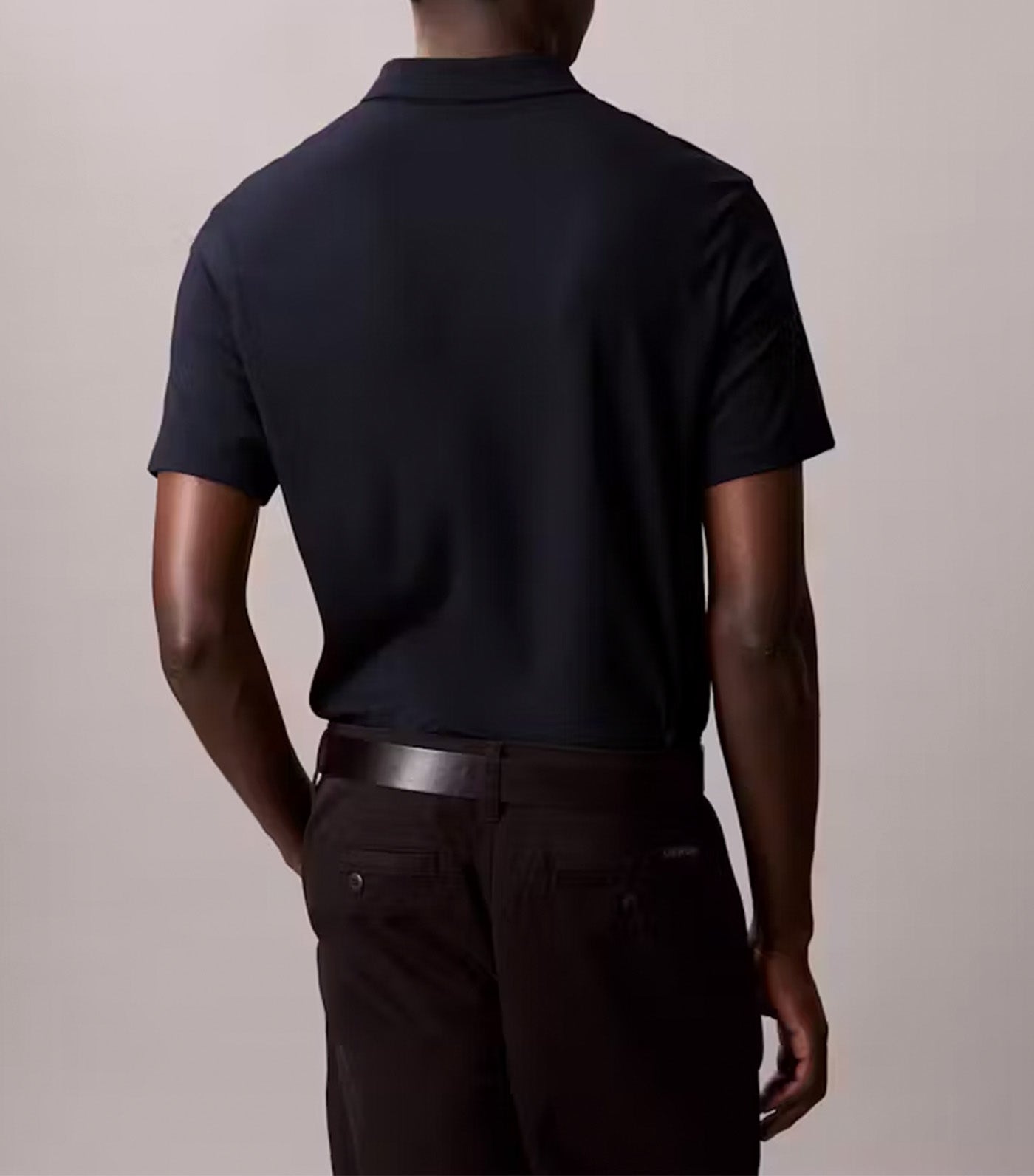Calvin Klein Jeans Supima Cotton Polo Sweater Dark Sapphire