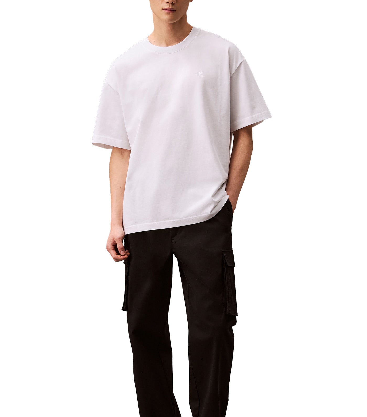Oversized Embossed Monogram Tee