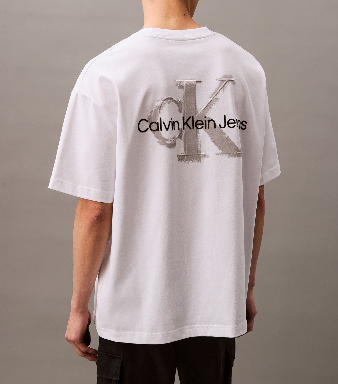 Oversized Embossed Monogram Tee