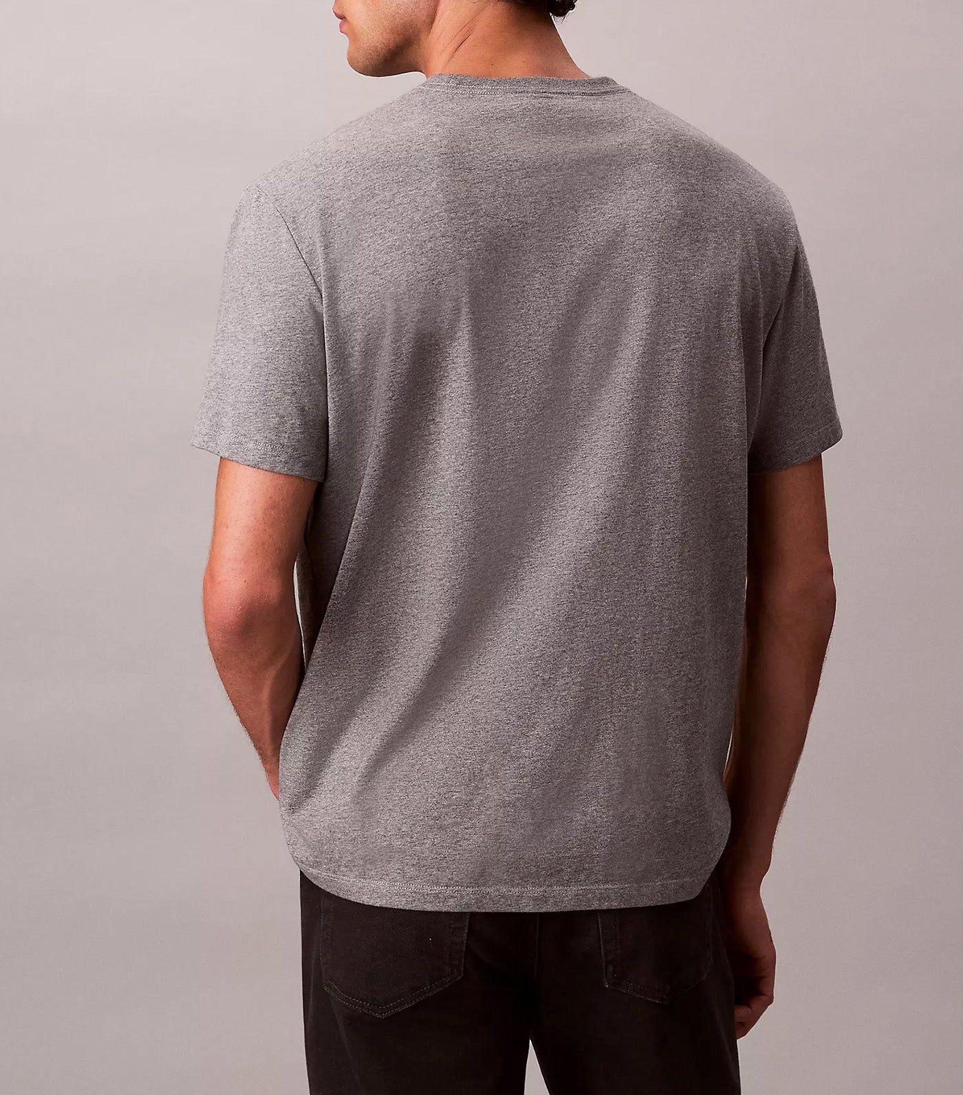 Monogram Logo Tee Medium Gray Heather