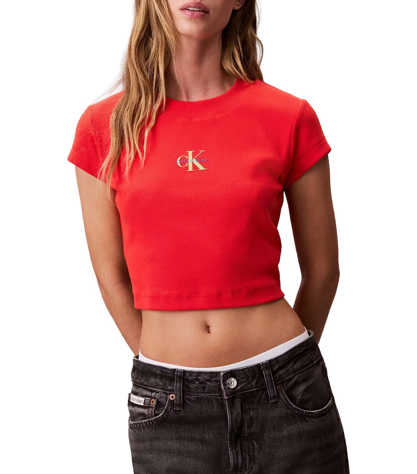 Calvin Klein Jeans Monogram Baby Tee | Rustan's